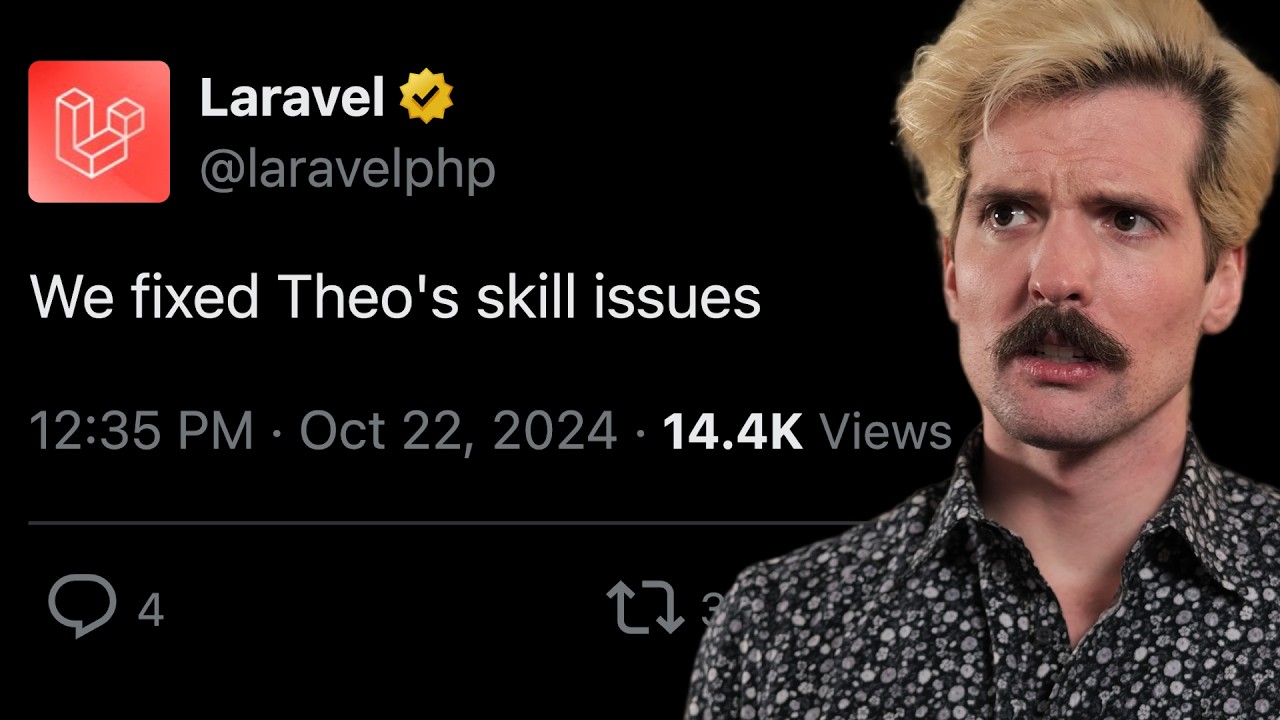 I was too dumb for Laravel. Then they fixed it. | Theo - t3․gg