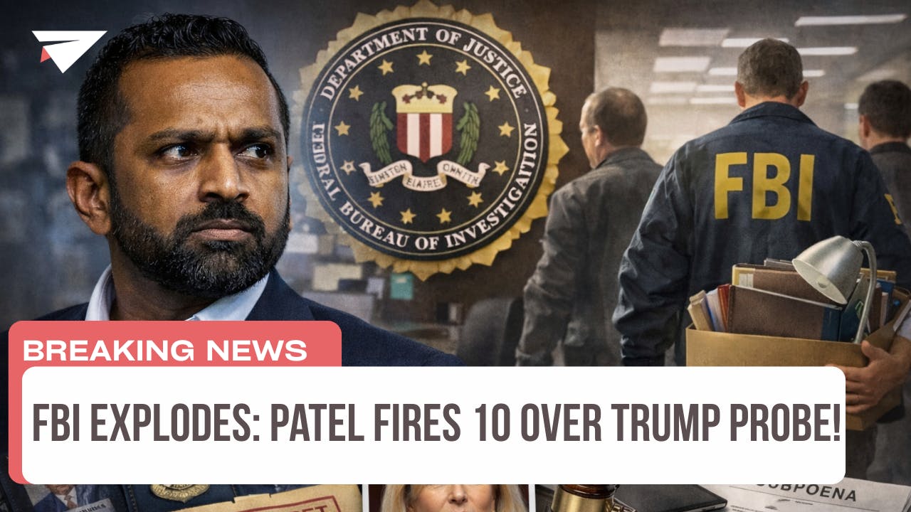 FBI EXPLODES: Patel Fires 10 Over Trump Probe! FBI EXPLODES: Patel Fires 10 Over Trump Probe!