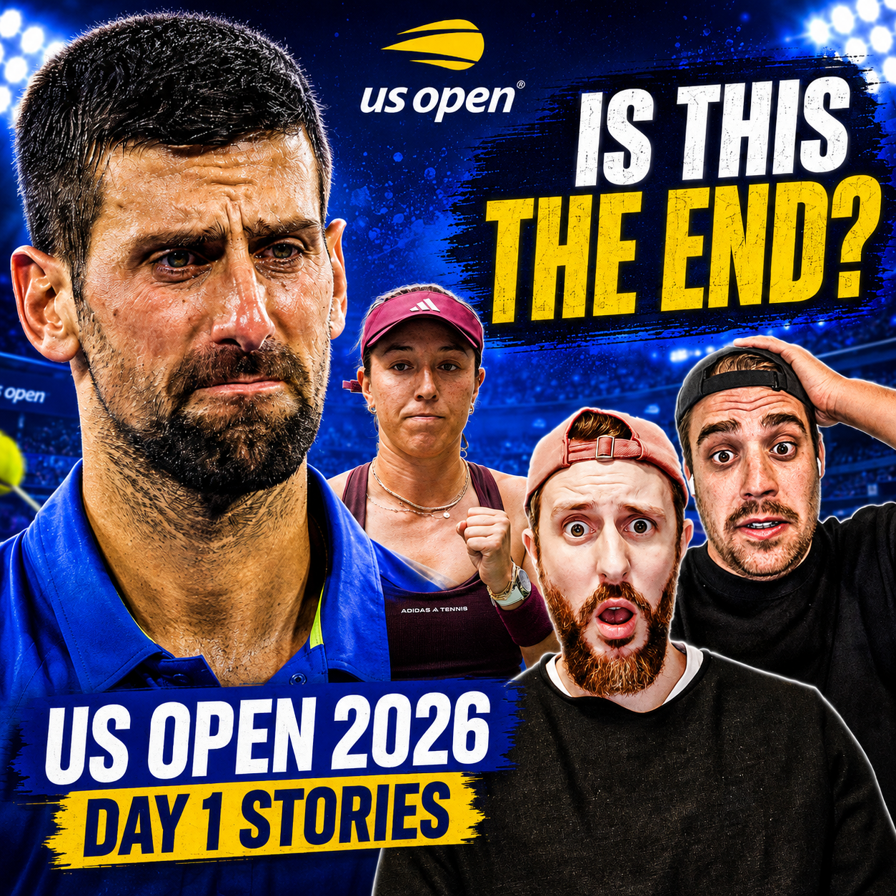 Djokovic CRUMBLES in R1 😱 US Open 2026 | Day 1 Highlights | GTL Tennis Podcast episode artwork
