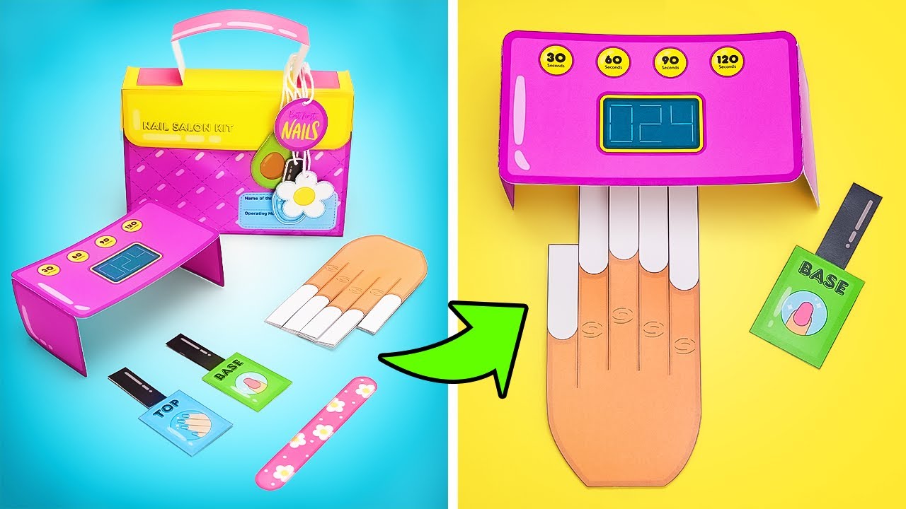 Turn Paper Into a Nail Salon?! 💅 Easy & Fun Craft for Kids!
