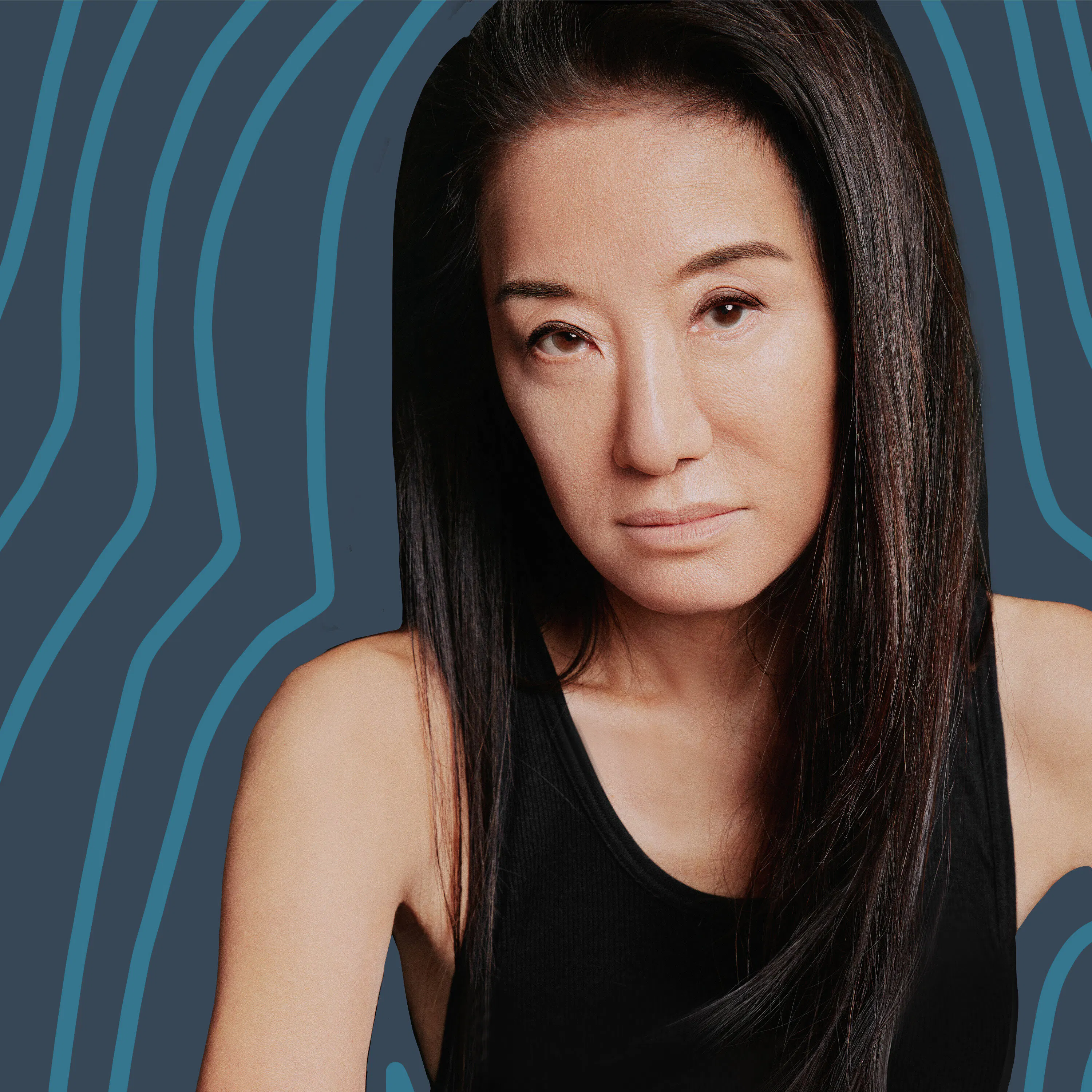 Cover art for the episode "Julia Gets Wise with Vera Wang" from Wiser Than Me with Julia Louis-Dreyfus