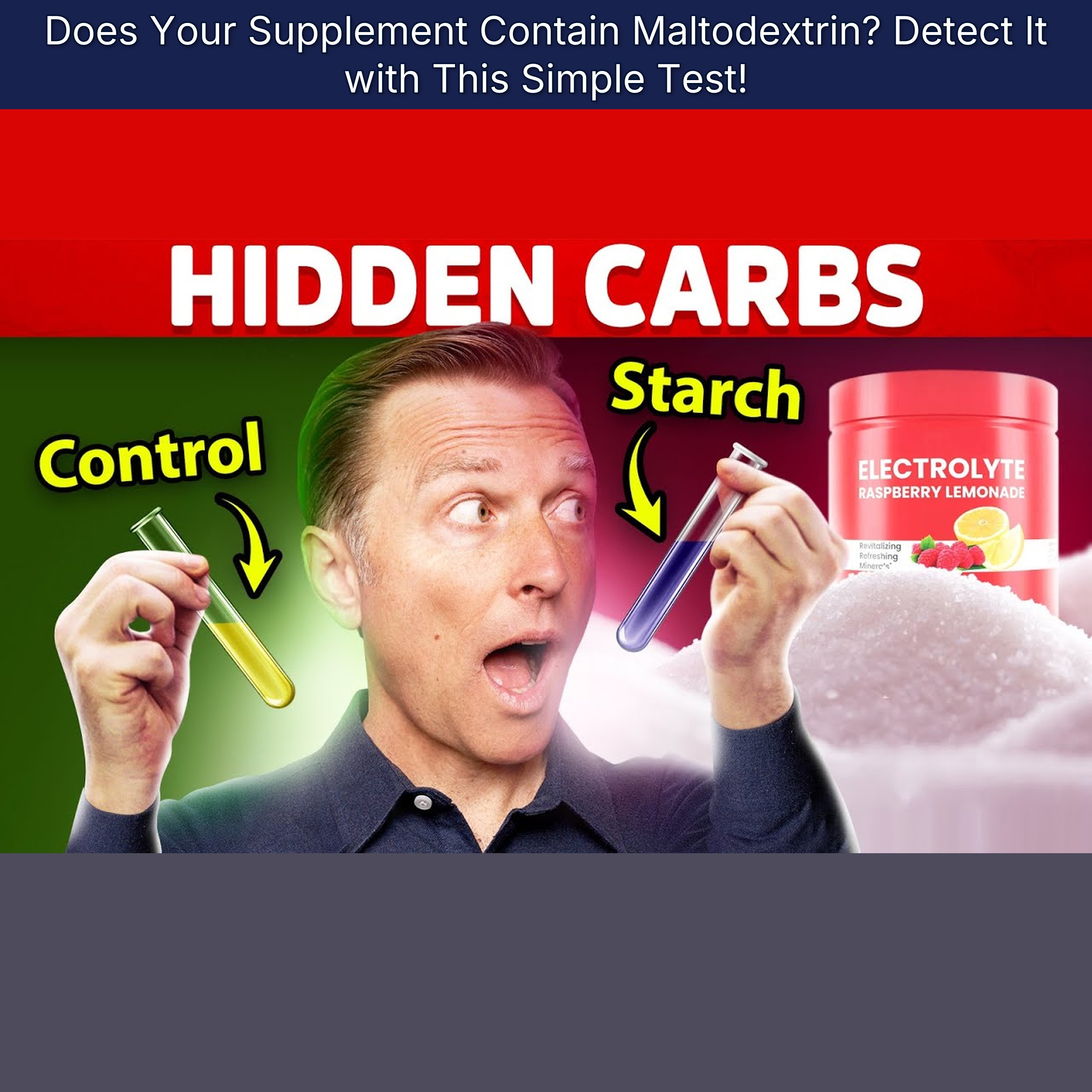 Does Your Supplement Contain Maltodextrin? Detect It with This Simple Test!