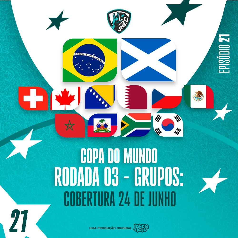 DIA #14 DA COPA 2026: 24 DE JUNHO - VINI JR BAILA E O BRASIL ATROPELA A ESCÓCIA | JNEC 21 episode artwork