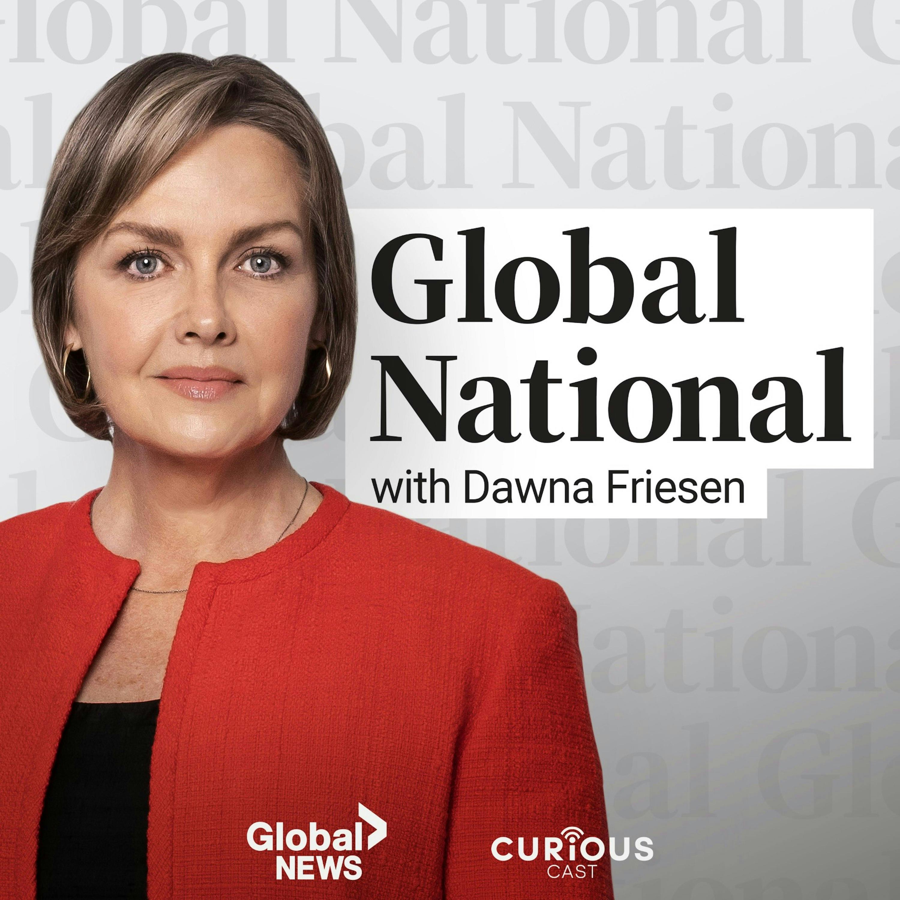 Listen Next - Global National with Dawna Friesen | Trump's threats against Canada re-emerge days before federal election Listen Next - Global National with Dawna Friesen | Trump's threats against Canada re-emerge days before federal election