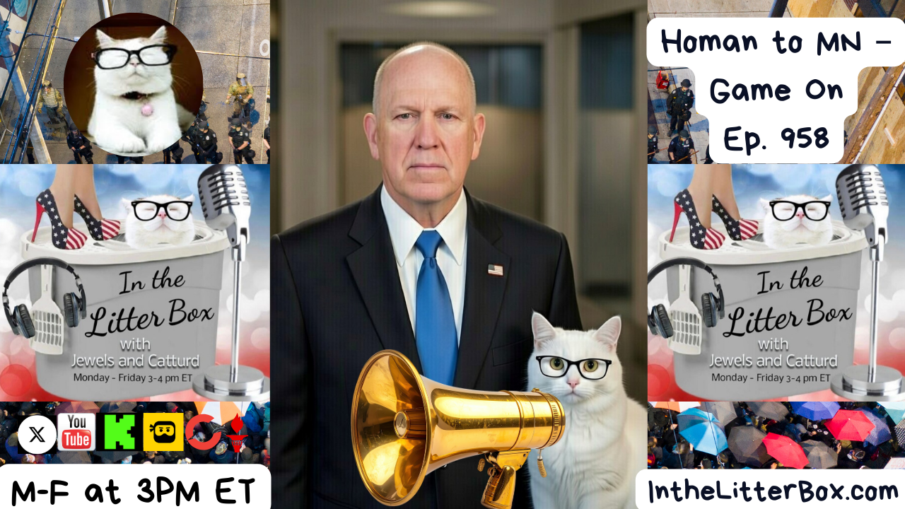 Homan to MN – Game On | In the Litter Box w/ Jewels Jones & Catturd – Ep. 958 – 1/27/2026