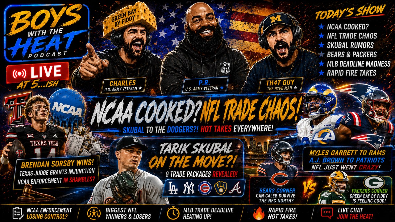 NCAA Gambling Scandal Fallout, Brendan Sorsby Suspension, Bears Stadium Rumors & Spurs Curse episode artwork