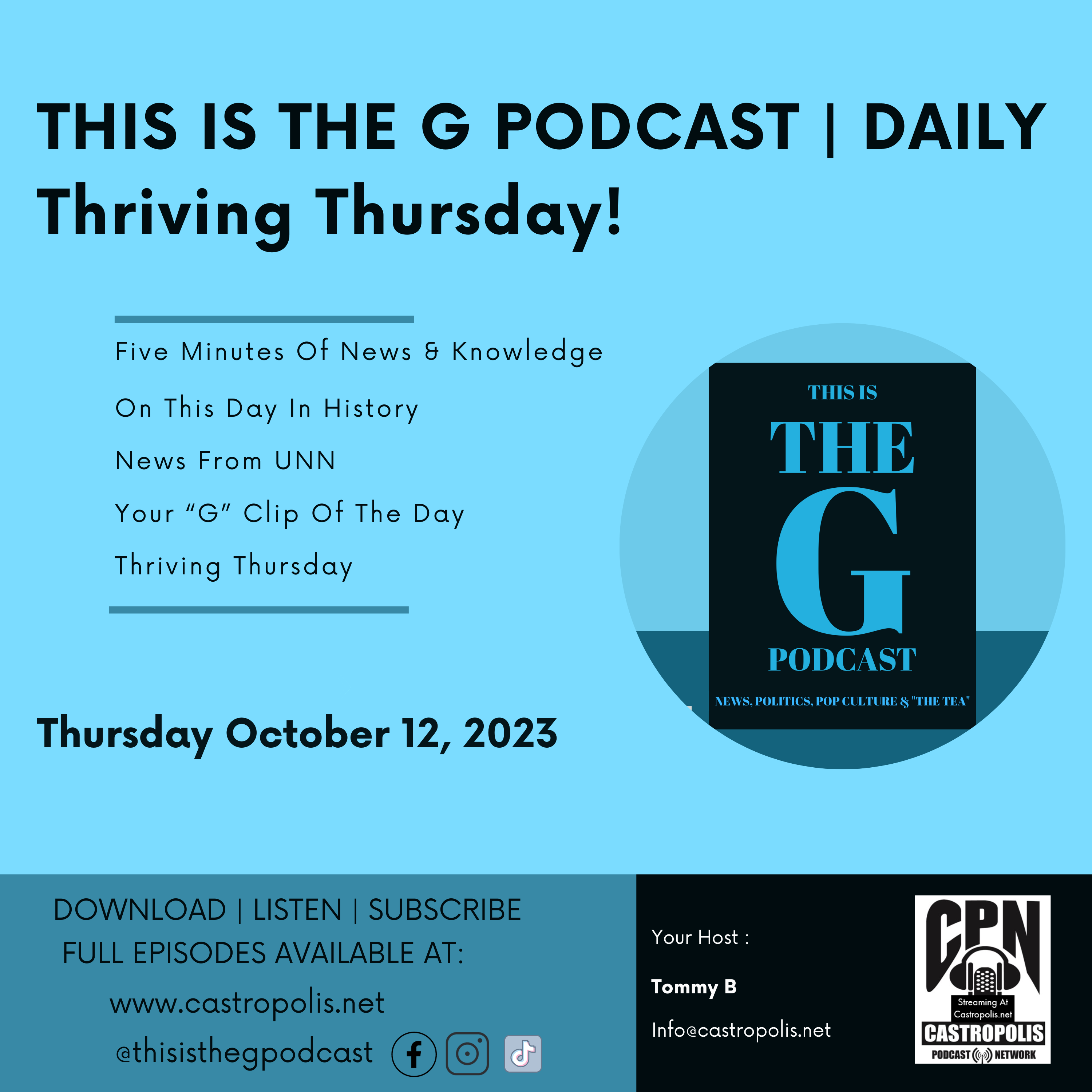 This Is The G Podcast Daily October 12, 2023 episode artwork