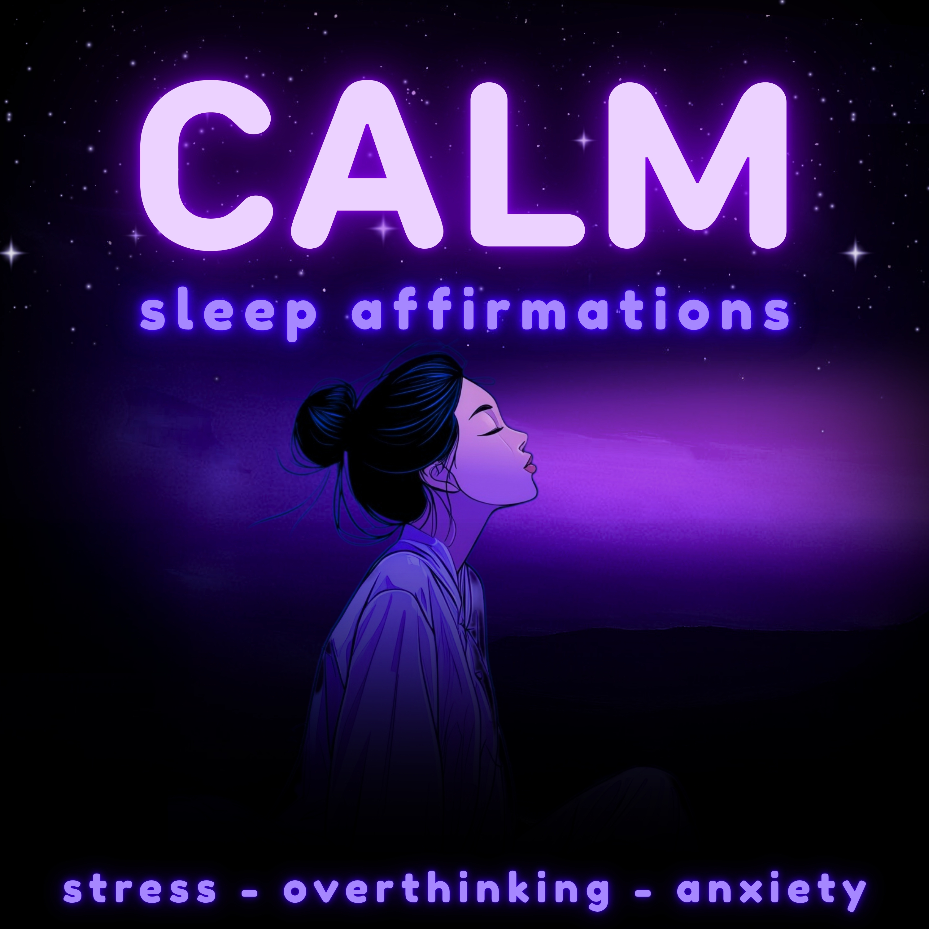 Calm Your Mind Sleep Affirmations for Anxiety, Stress, Overthinking