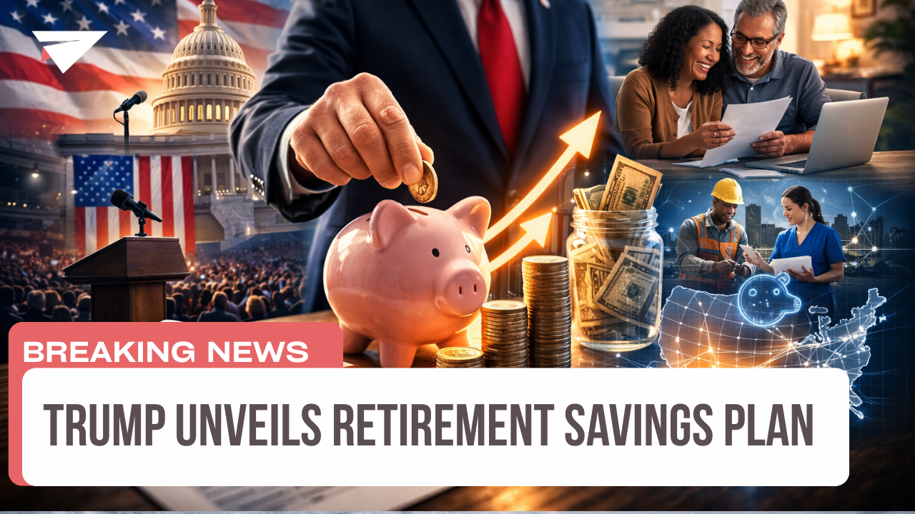 Trump Unveils Retirement Savings Plan, Breaking News