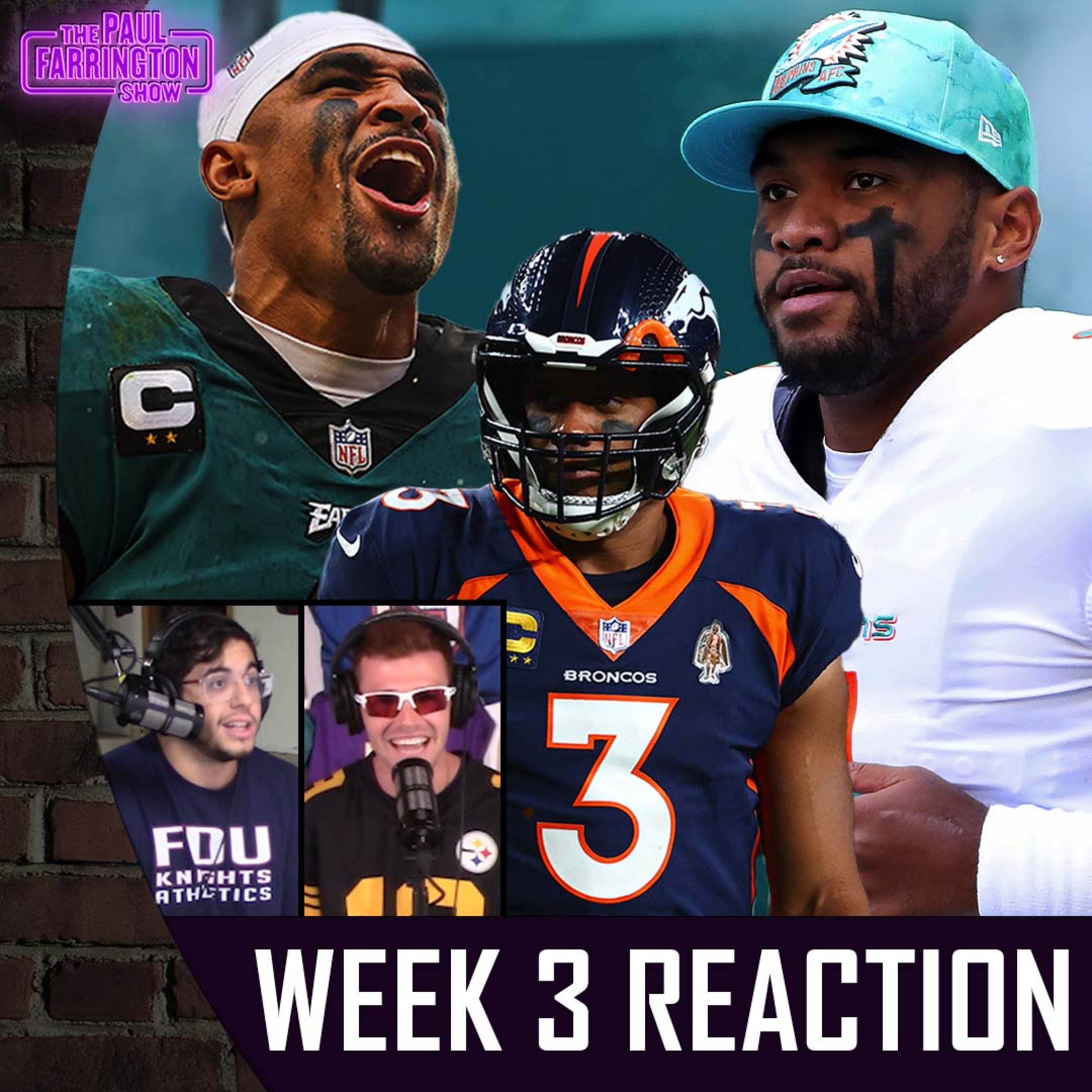 Dolphins statement vs Bills, Eagles & Jags roll, Russell Wilson & Broncos issues, 49ers woes | The Paul Farrington Show episode artwork