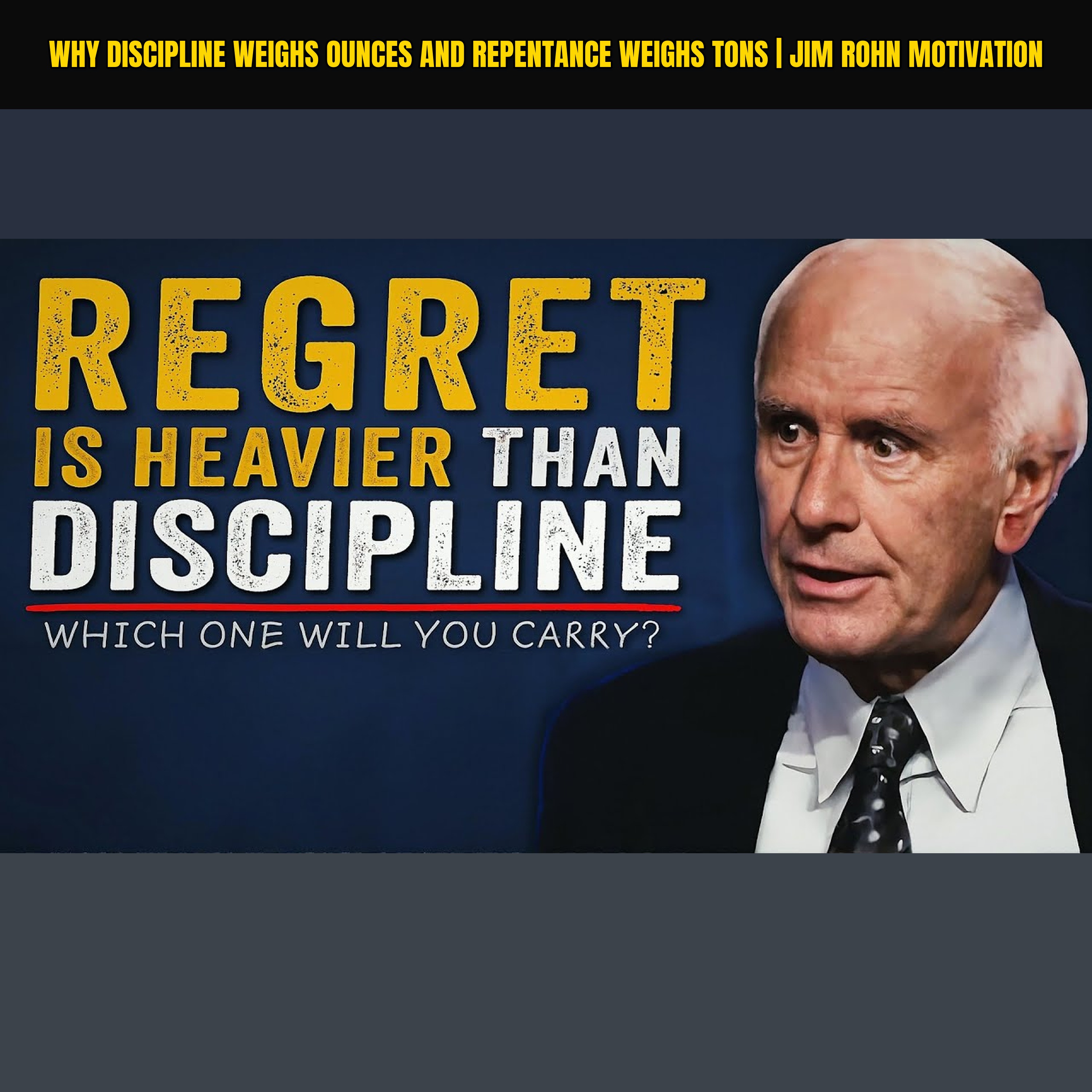 Why Discipline Weighs Ounces and Repentance Weighs Tons | Jim Rohn Motivation