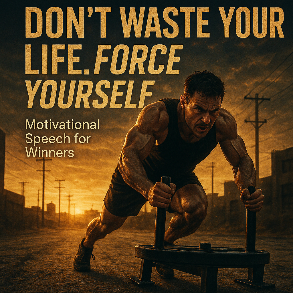 DON'T WASTE YOUR LIFE. FORCE YOURSELF - Motivational Speech for Winners