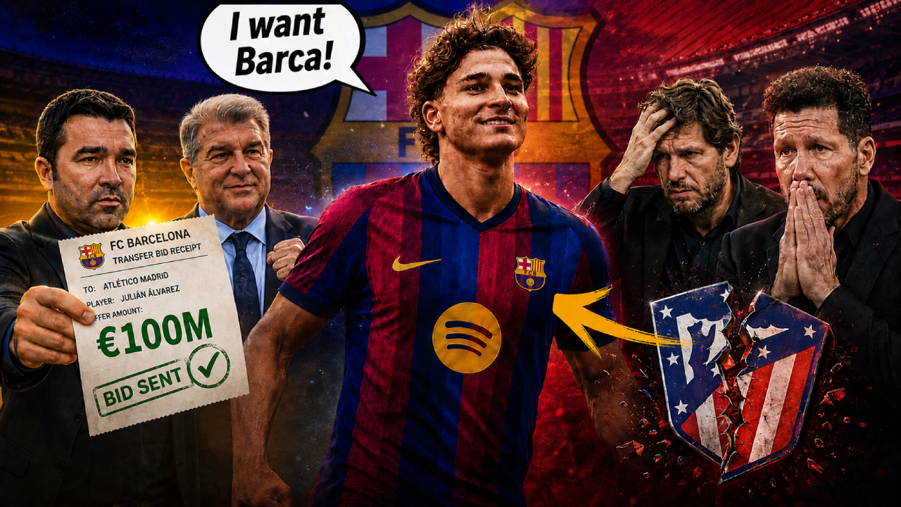 🚨Barcelona CONFIRM €100m BID For Julian Alvarez & SLAM Atletico Madrid💥| 2nd Bid Being PREPARED💣 episode artwork