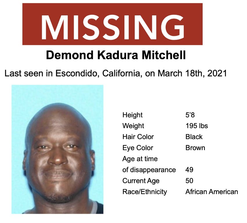 316 // Missing Report - Demond Mitchell & more