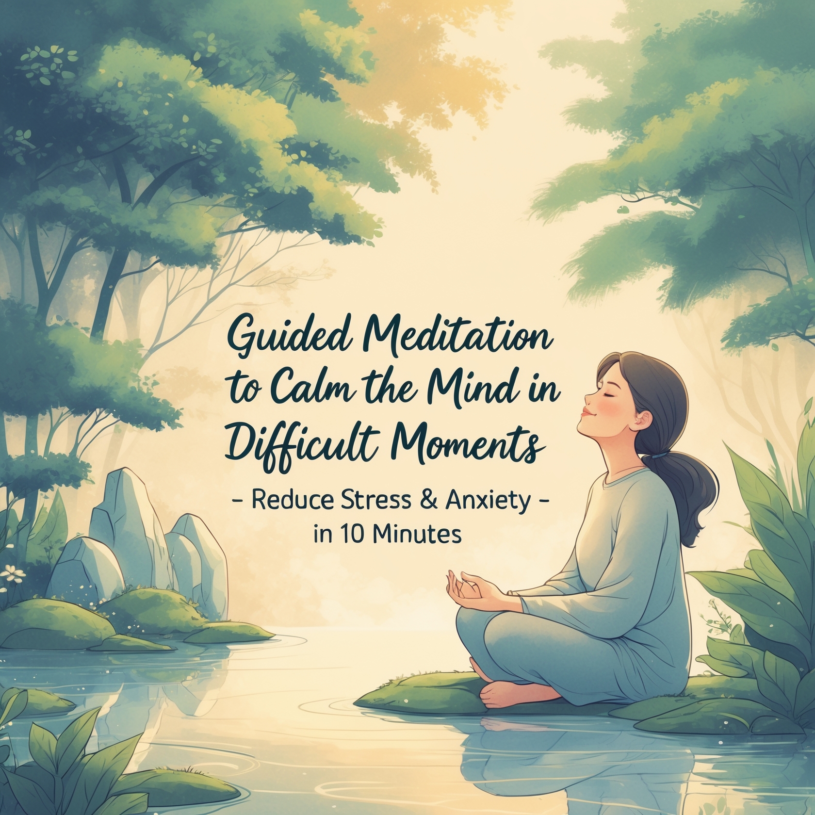Guided Meditation to CALM THE MIND in Difficult Moments – Reduce STRESS & ANXIETY in 10 Minutes