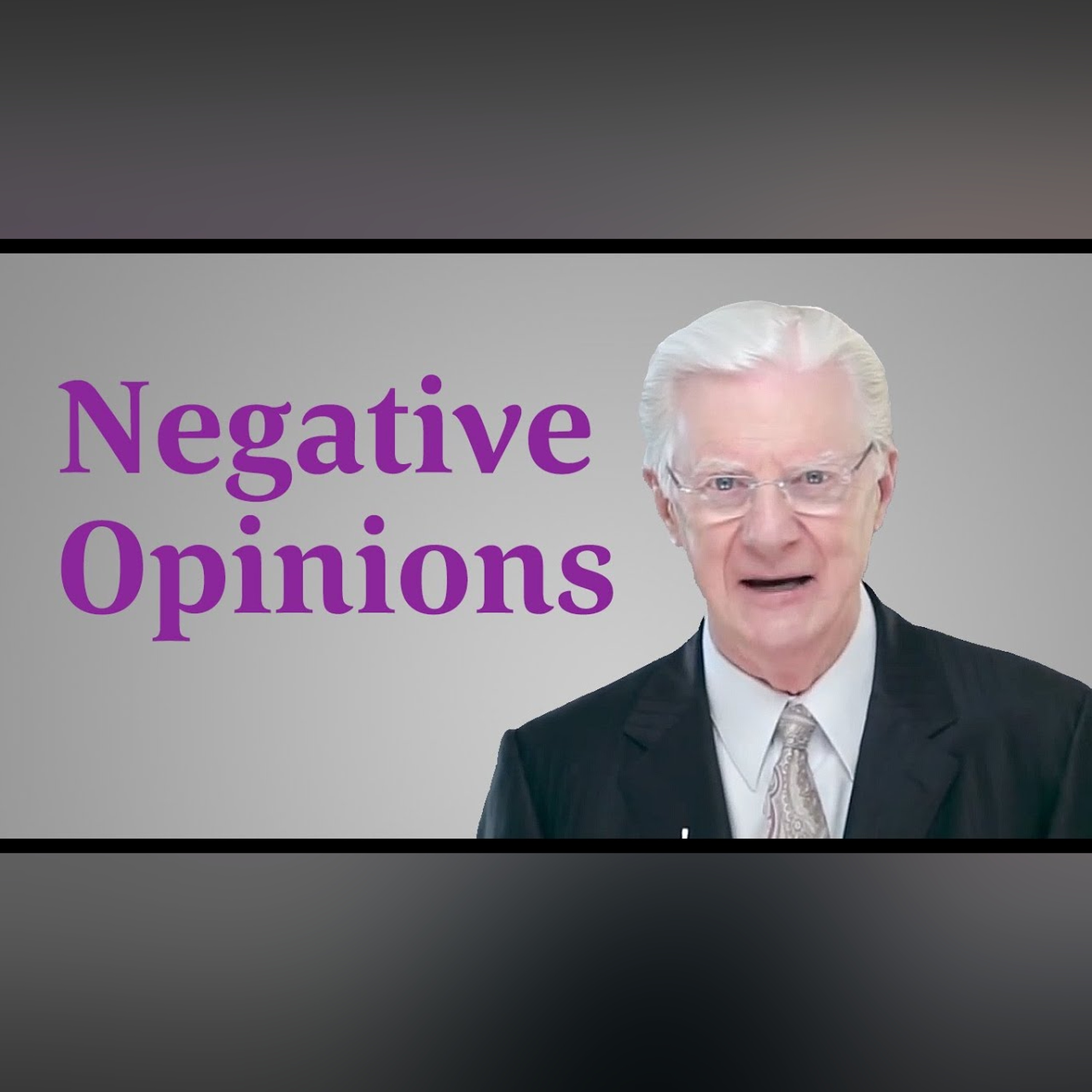 Brushing Off Negative Opinions - Bob Proctor