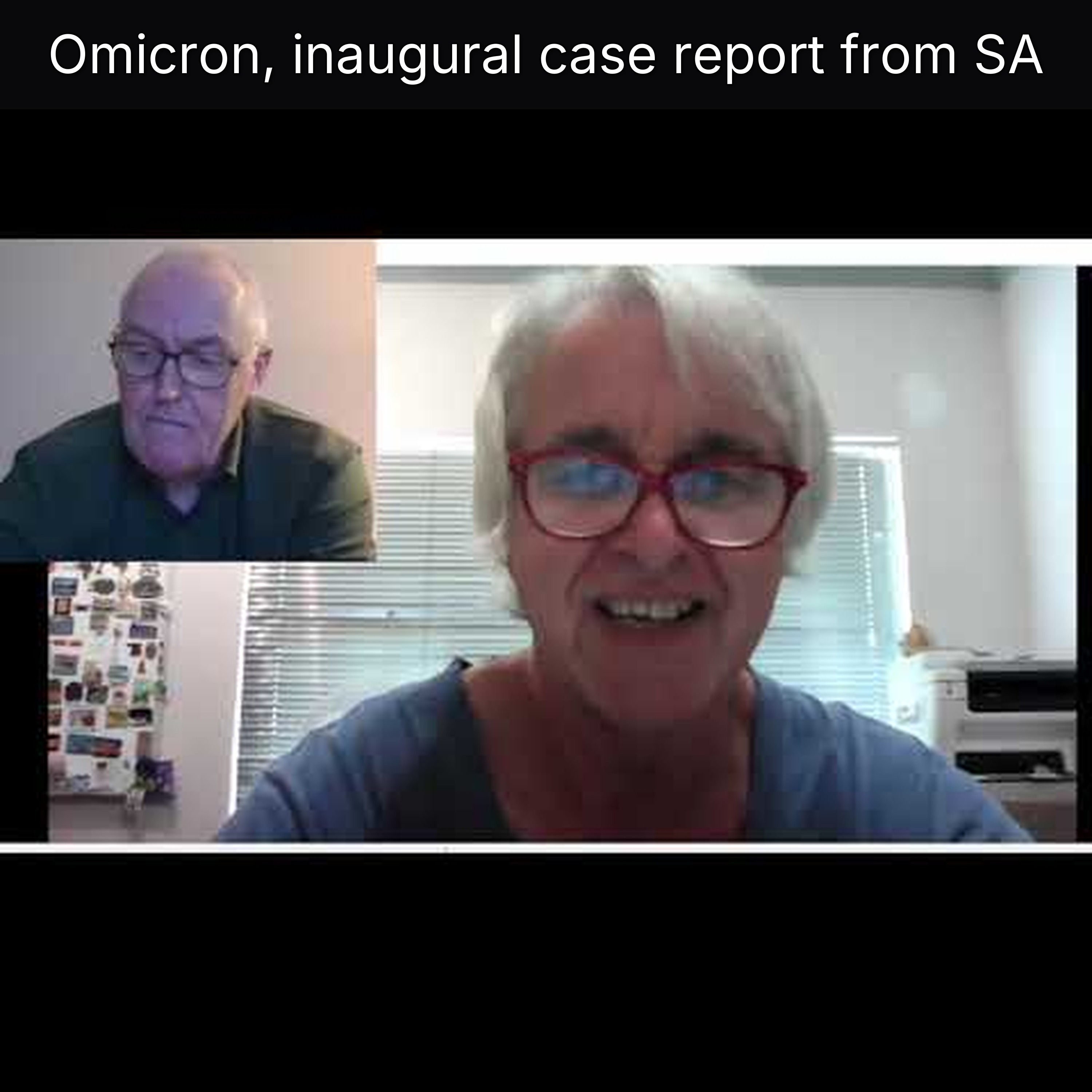 Omicron, inaugural case report from SA
