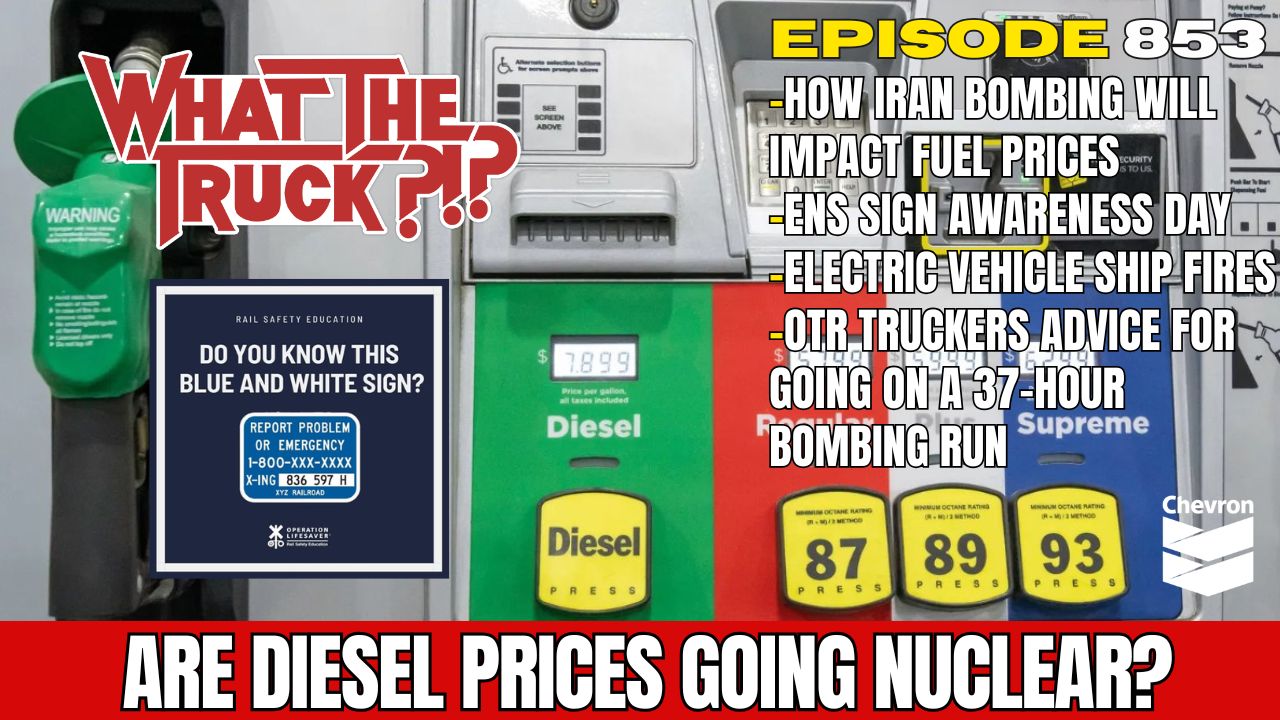Will diesel prices go nuclear; electric vehicle ship fires; ENS sign awareness