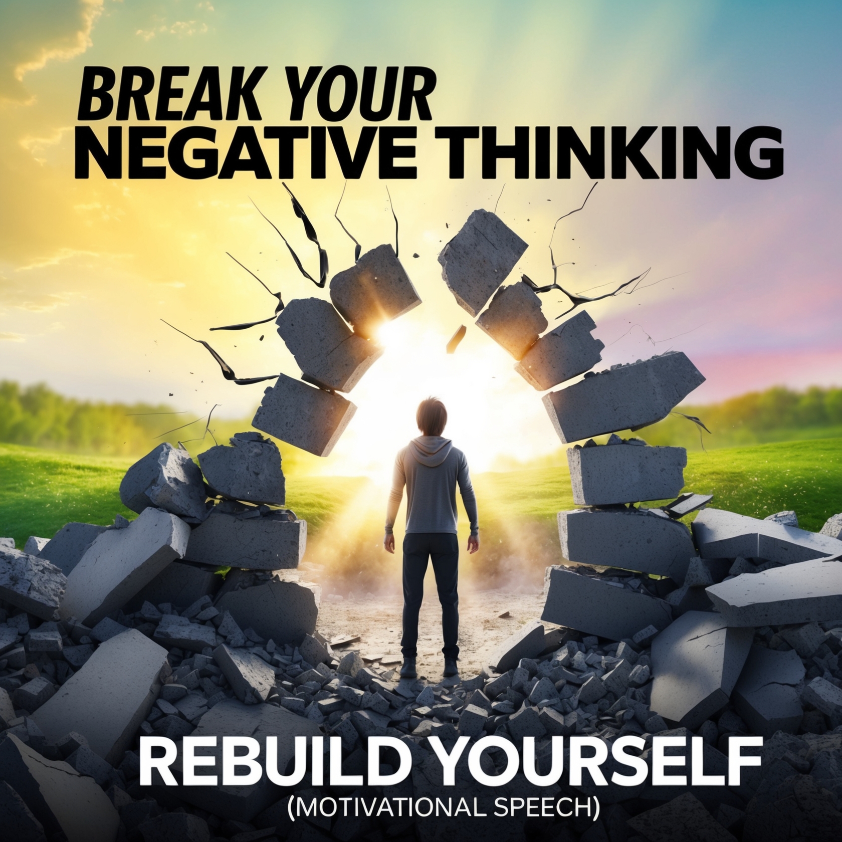 BREAK YOUR NEGATIVE THINKING - REBUILD YOURSELF (Motivational Speech)