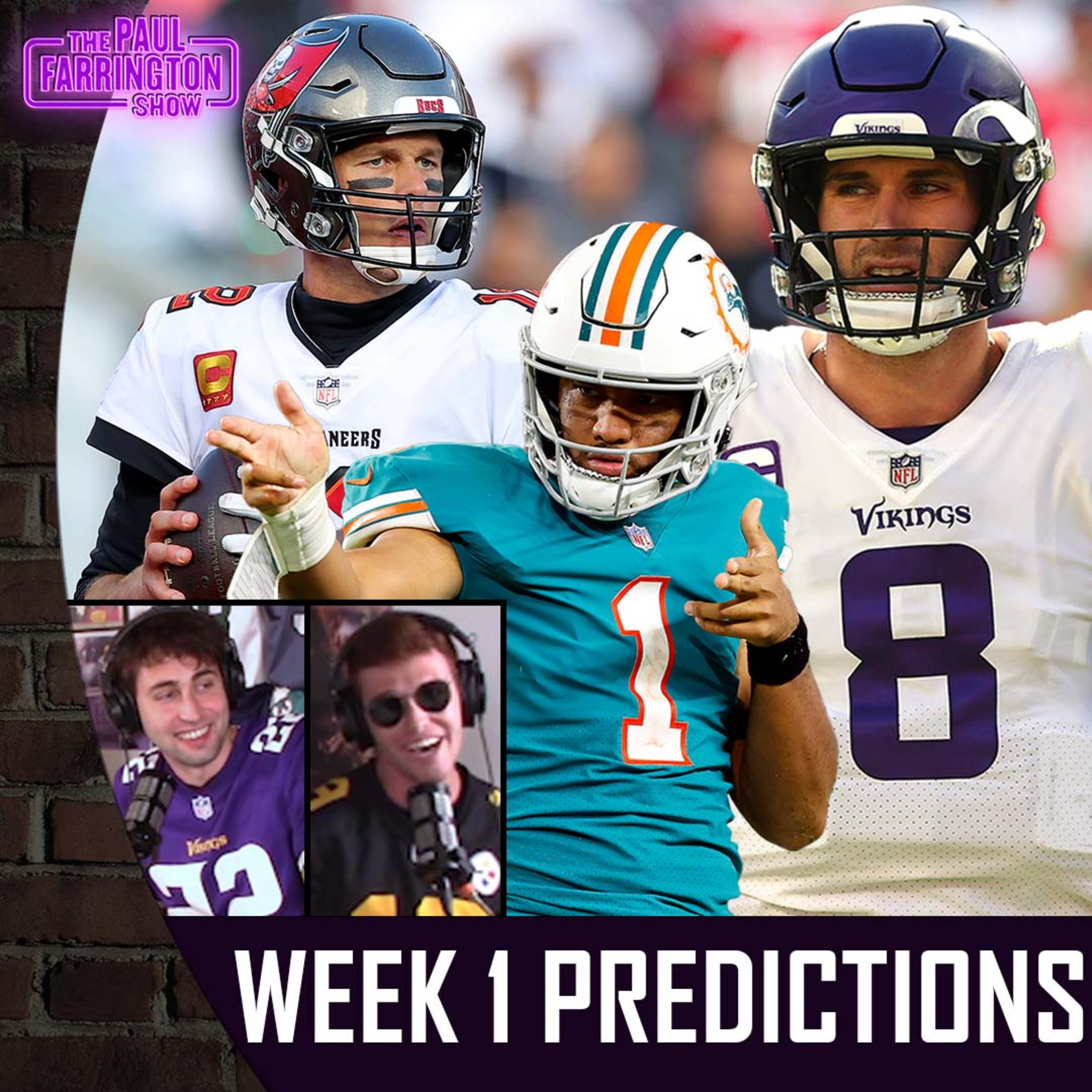 NFL Week 1 Predictions: Bucs-Cowboys debate, Packers-Vikings, Steelers talk, Ravens-Jets outrage | The Paul Farrington Show episode artwork