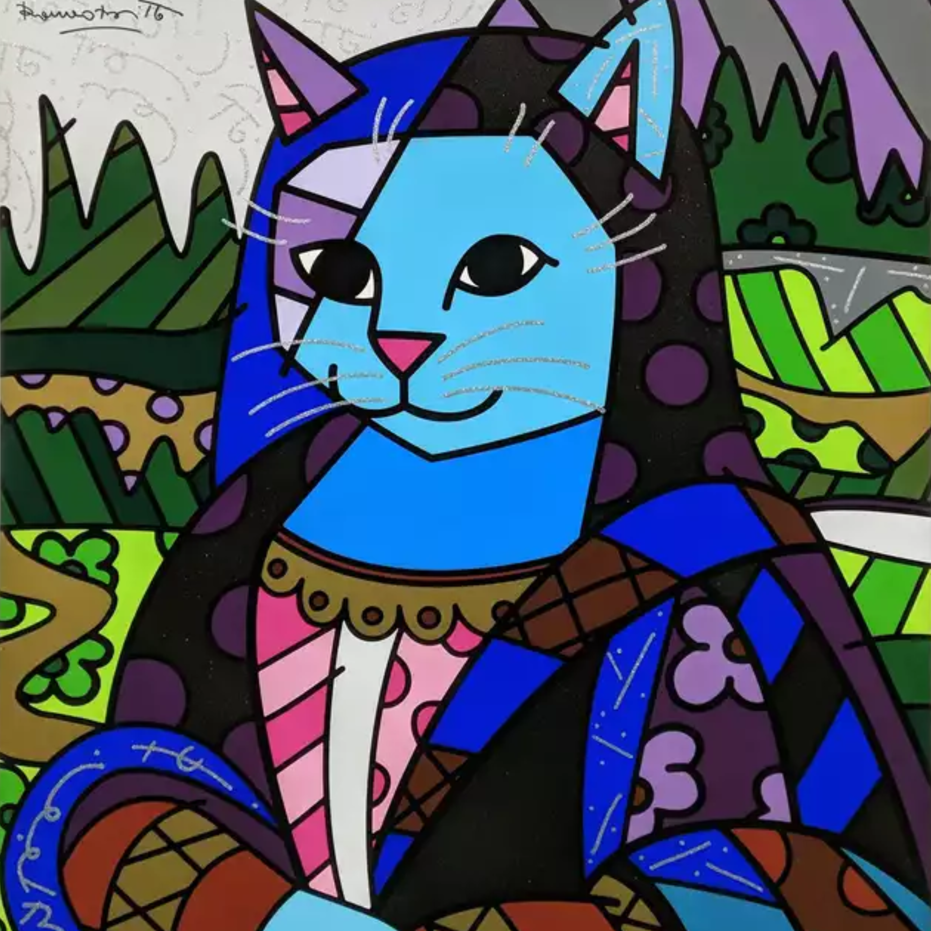 Romero Britto | Mona Cat