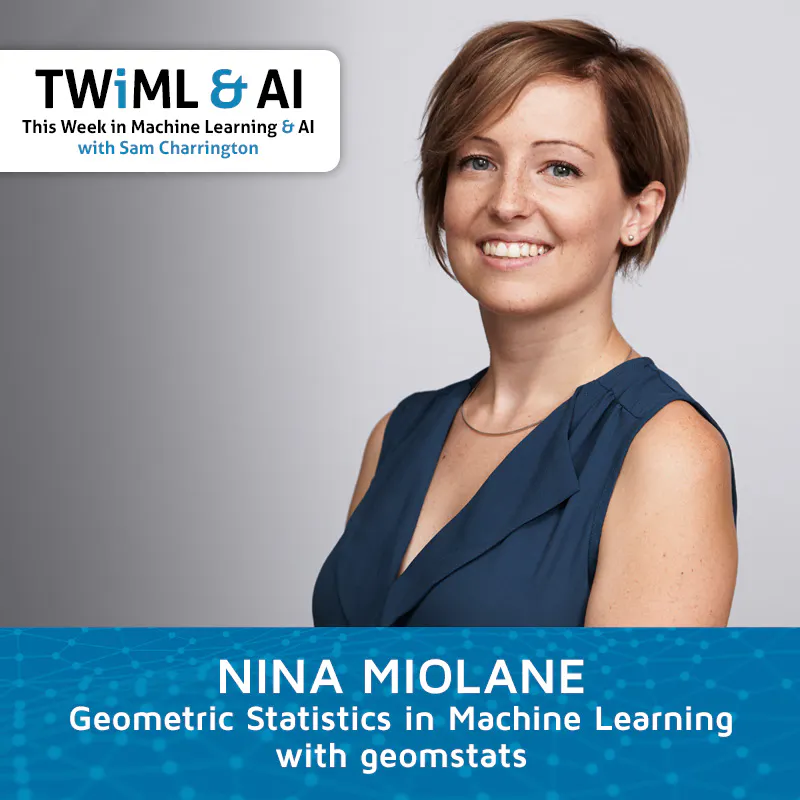 Geometric Statistics in Machine Learning w/ geomstats with Nina Miolane - TWiML Talk #196 Episode cover