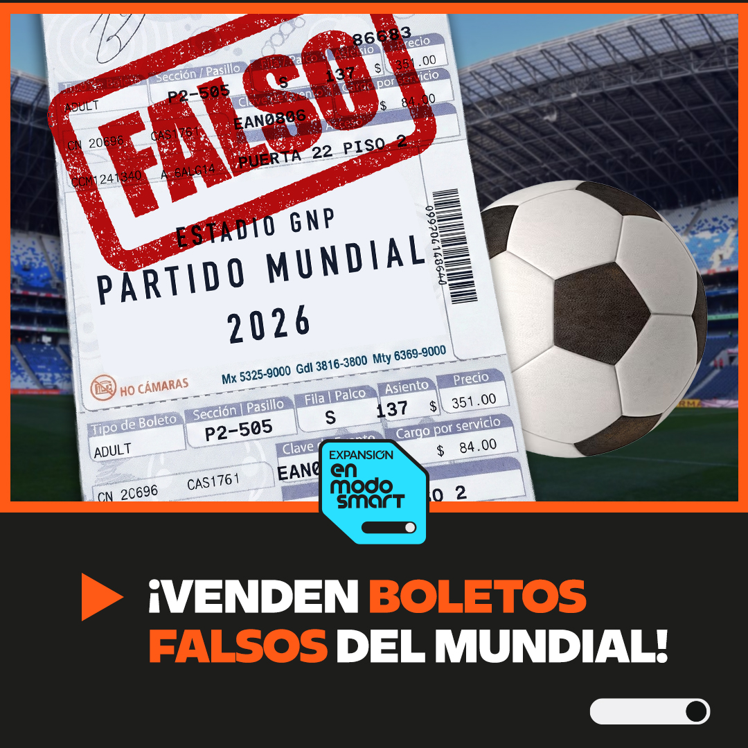 ¡VENDEN BOLETOS FALSOS DEL MUNDIAL 2026!