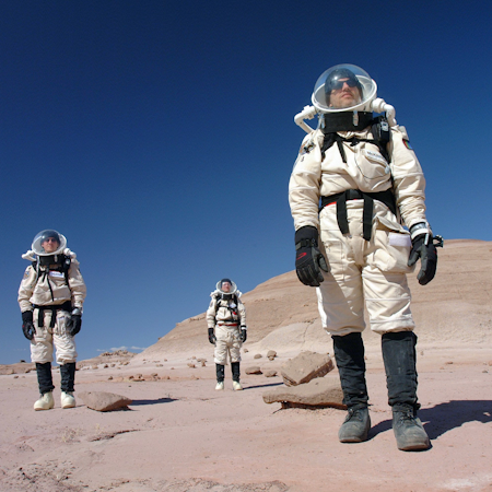 Astronauts on a planet
