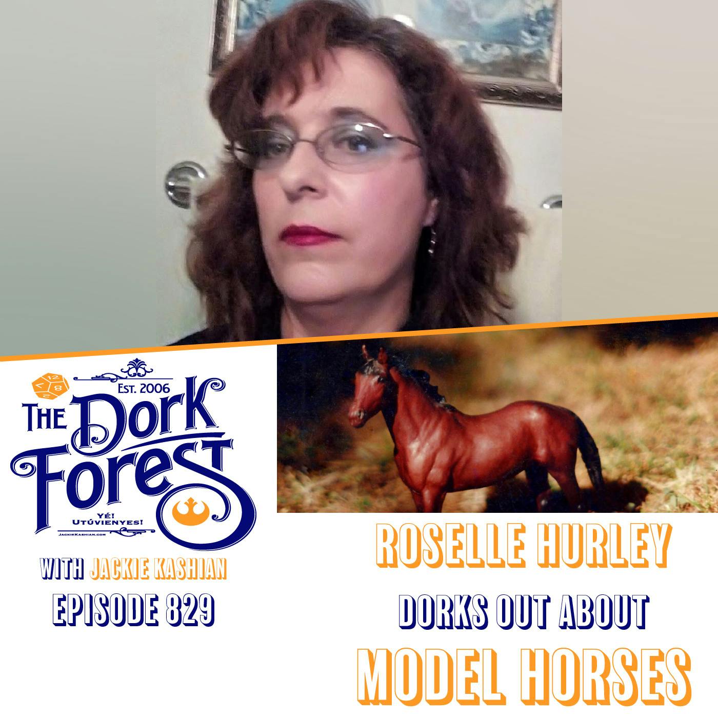 Roselle Hurley and model horses – EP 829 Roselle Hurley and model horses – EP 829