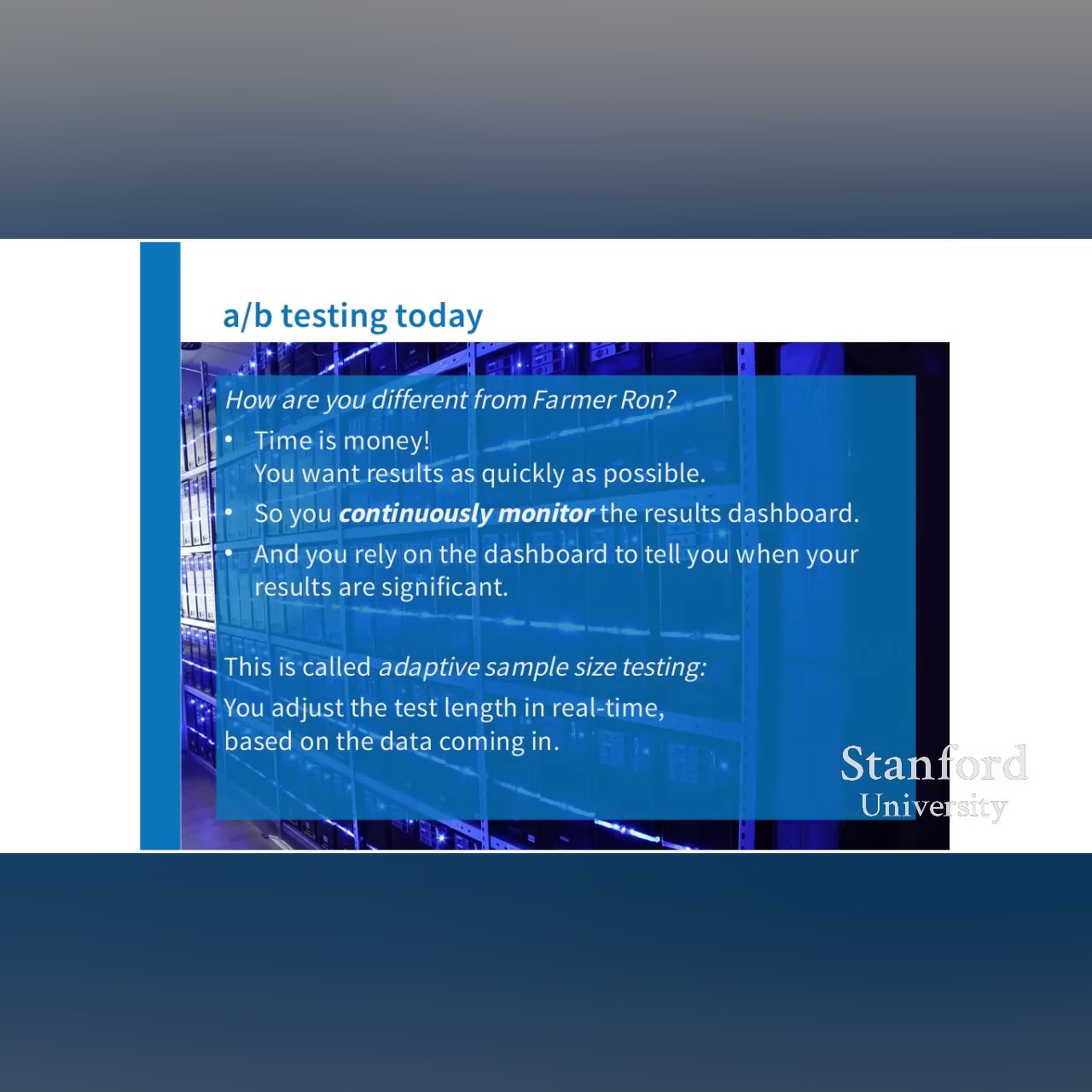 Stanford Webinar: Common Pitfalls of A/B Testing and How to Avoid Them