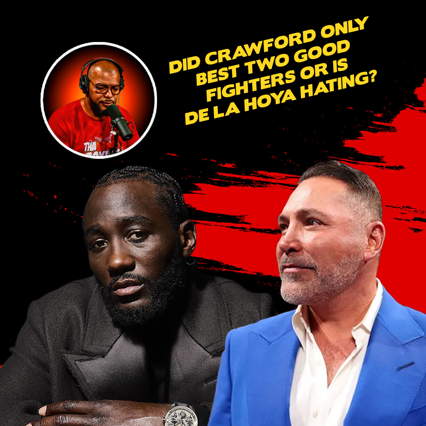 ☎️Oscar De La Hoya Says Crawford Only Beat "2 Good Fighters" 😱