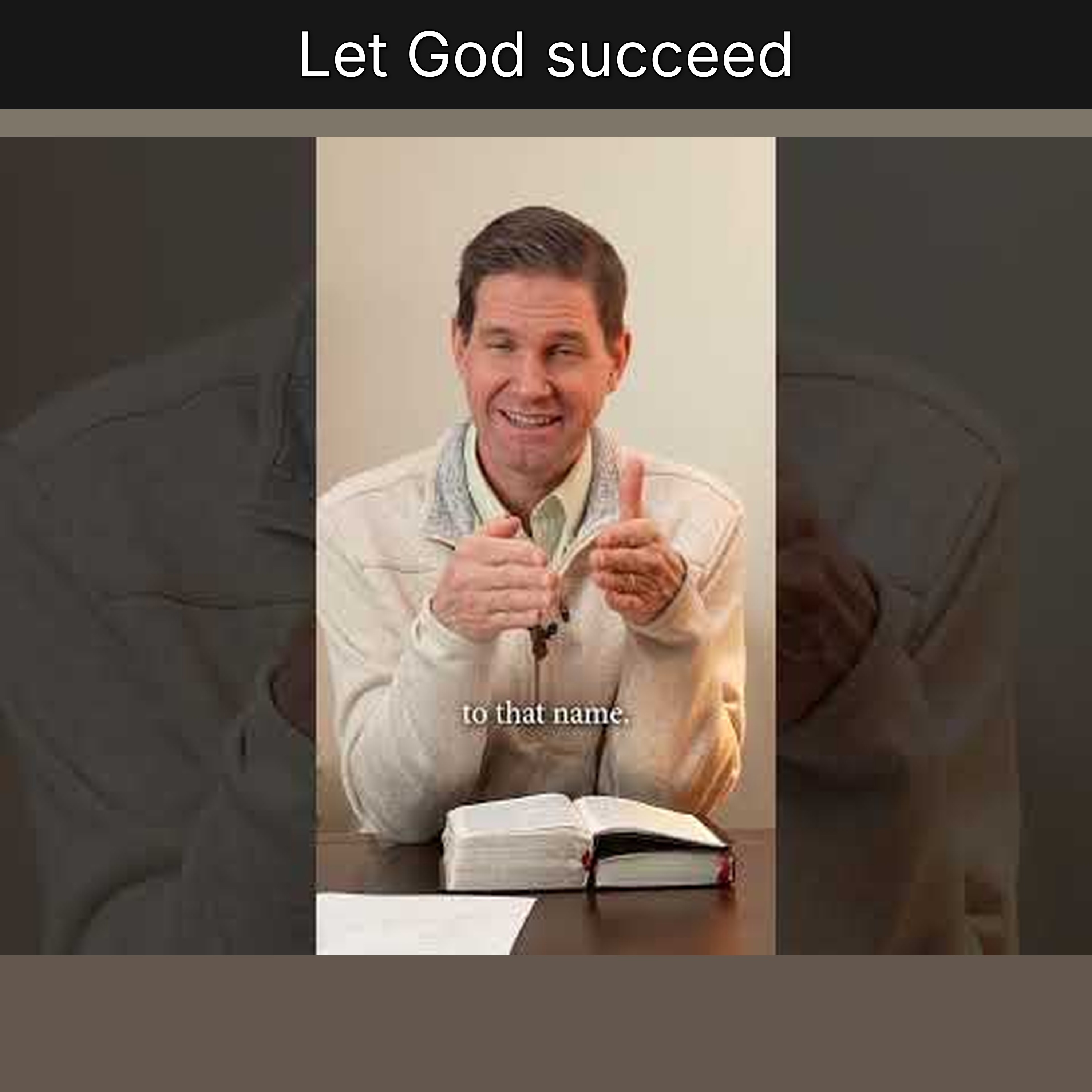 Let God succeed episode artwork