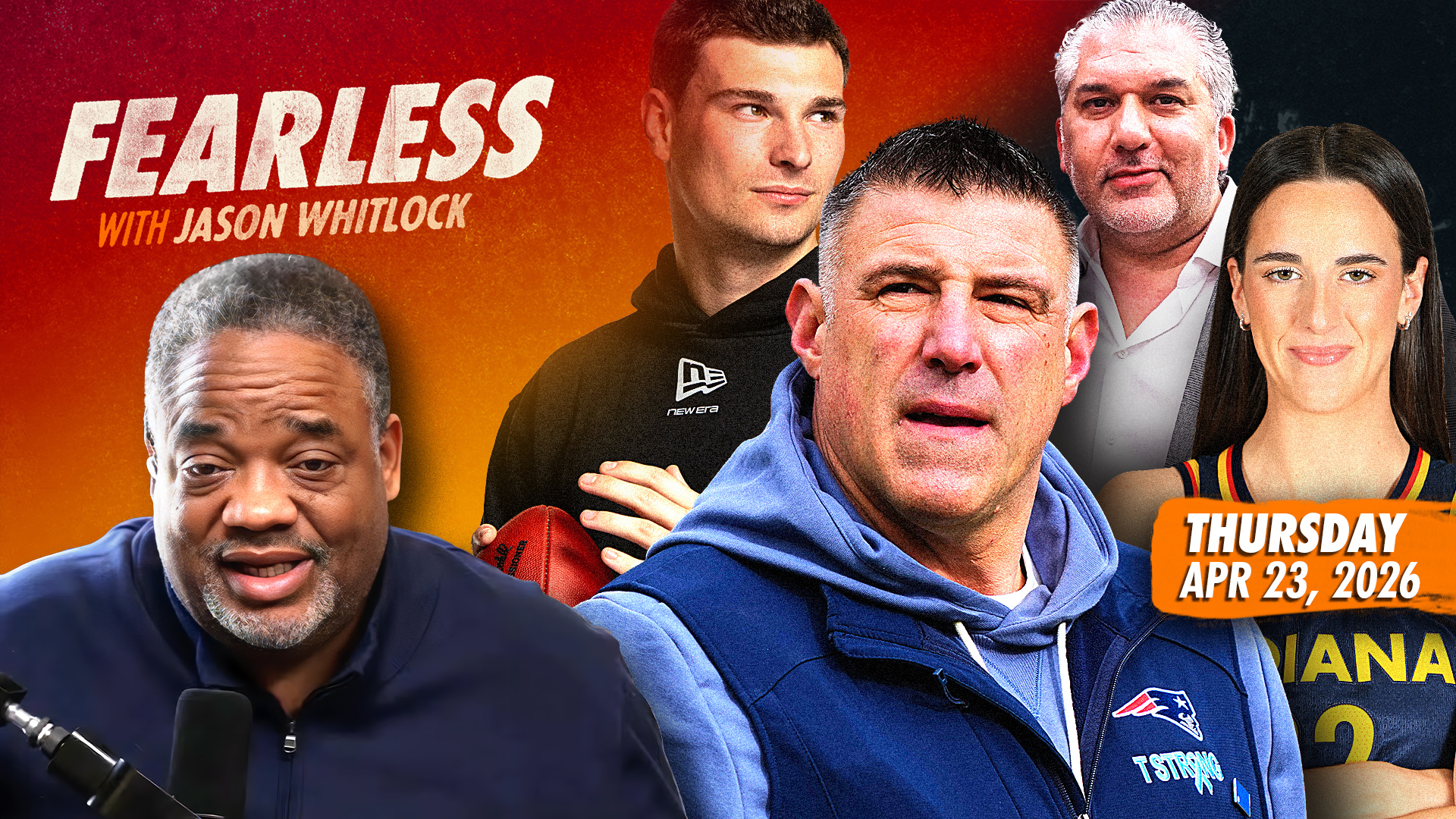 Whitlock Explains Mike Vrabel NFL Draft Absence, Caitlin Clark Diss & Nick Khan's CFB Bid | Ep 1140