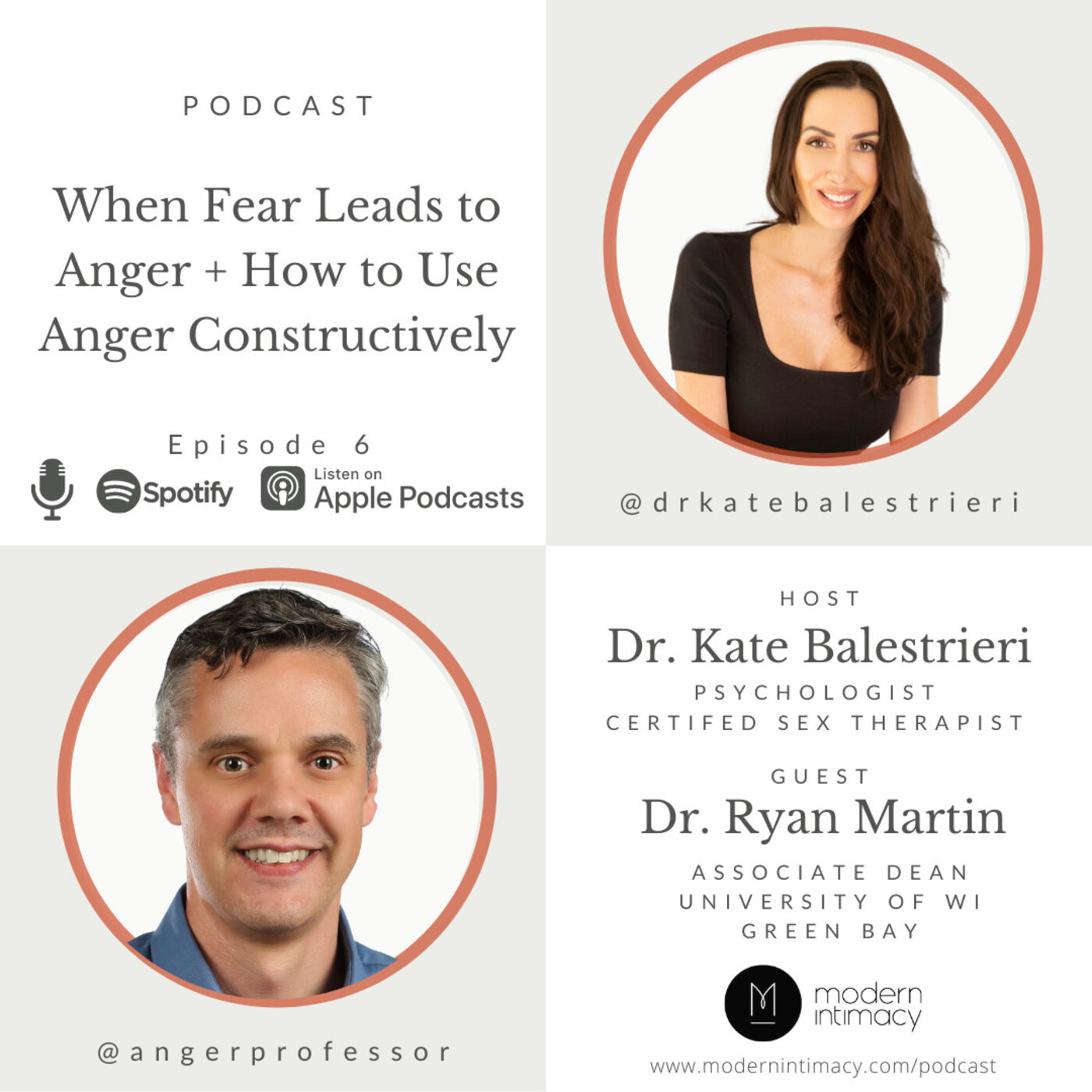 When Fear Leads to Anger + How to Use Anger Constructively (Author and TEDx Speaker Dr. Ryan Martin) episode artwork