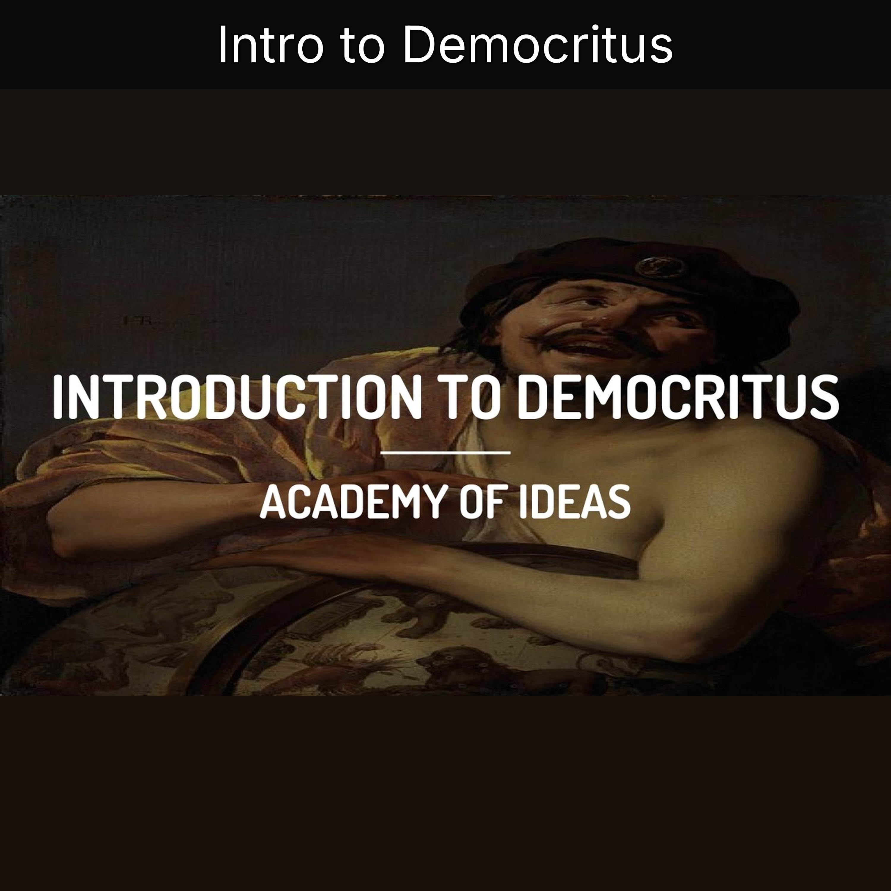 Intro to Democritus episode artwork