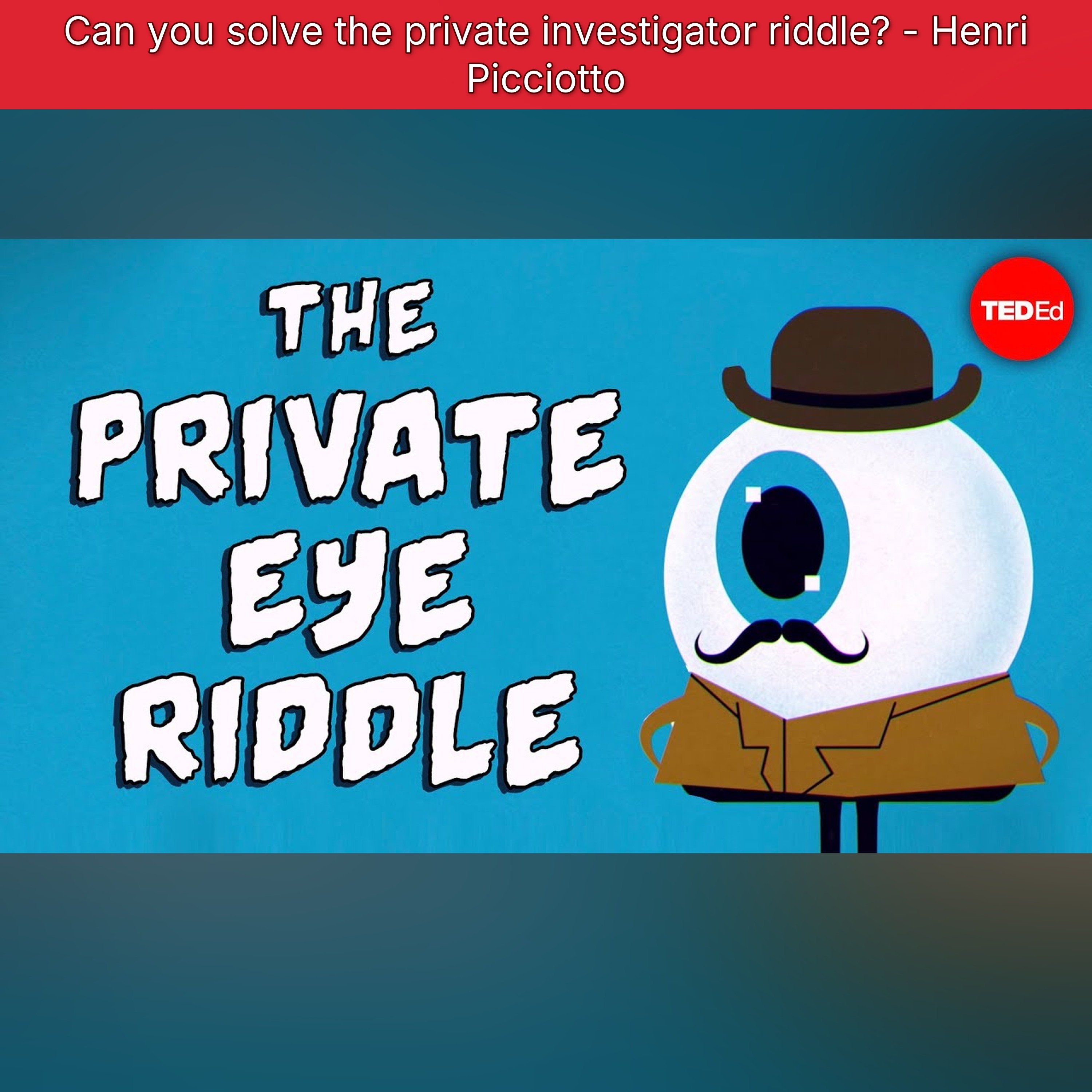 Can you solve the private investigator riddle? - Henri Picciotto episode artwork