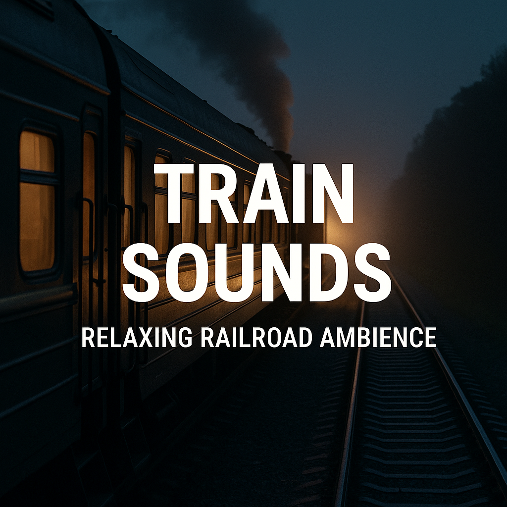 Train Sounds 🚂 Relaxing Railroad Ambience for Sleep, Focus & Deep Relaxation | Soothing Train Ride Noise