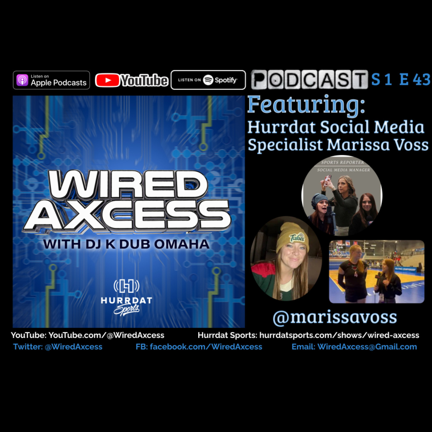 S 1 E 43 - Hurrdat Sports Social Media Specialist Marissa Voss - Unlocking The Ways Of A Successful Female Media Personality episode artwork