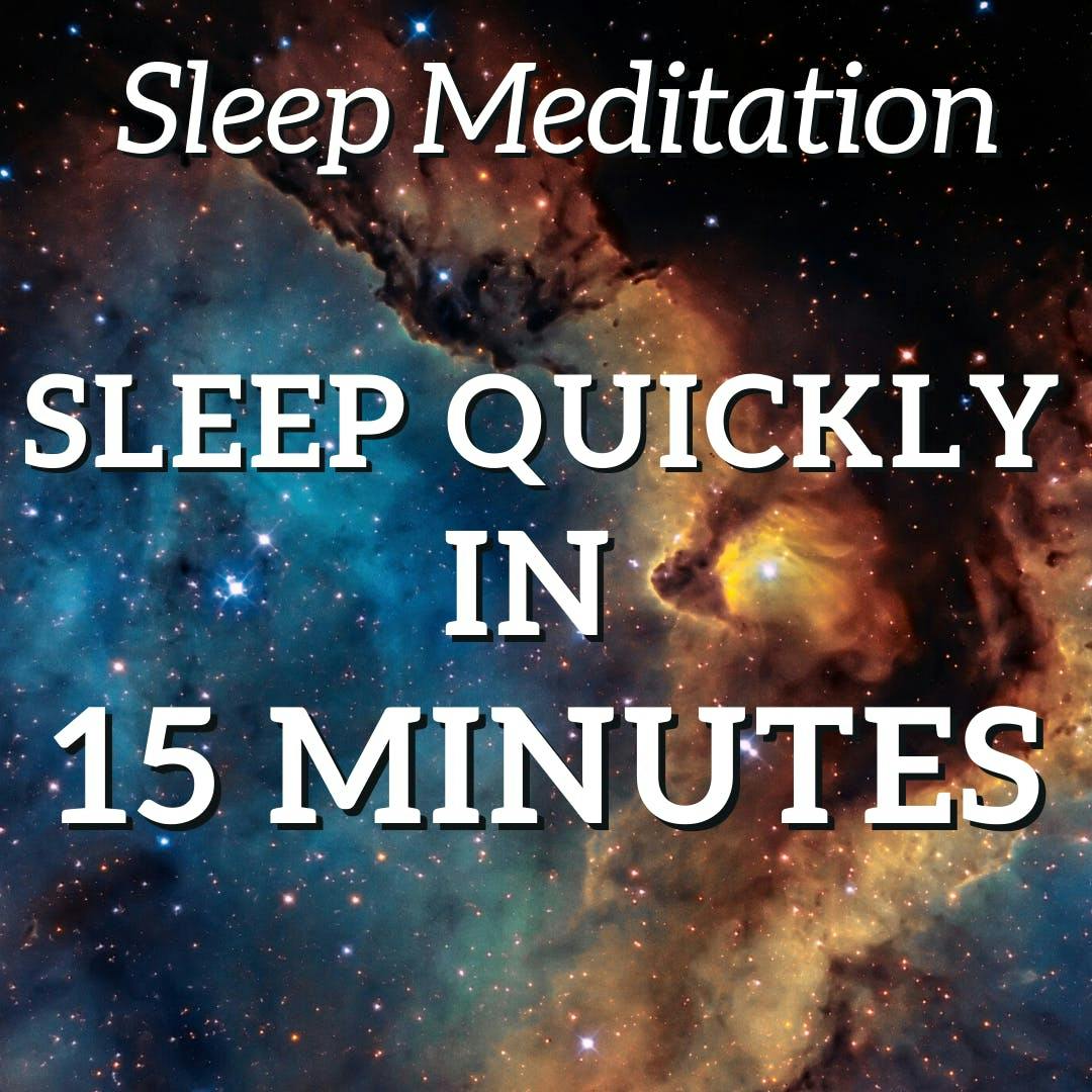 Sleep Quickly in 15 Minutes - Deeply Relaxing Sleep Meditation for Stress Relief (Includes Ocean Waves Music)