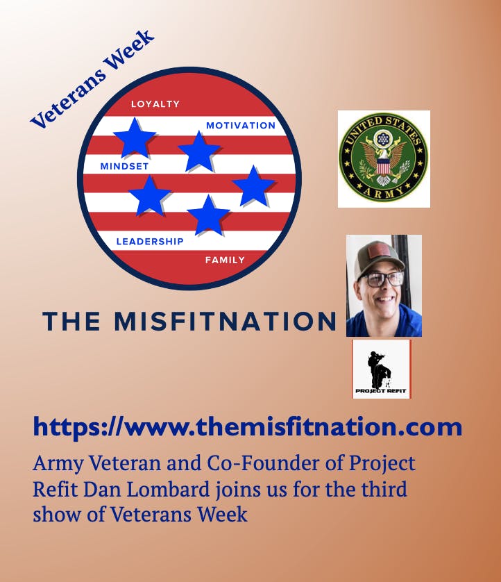 Army Veteran and Co-Founder of Project Refit Dan Lombard joins The MisFitNation Image