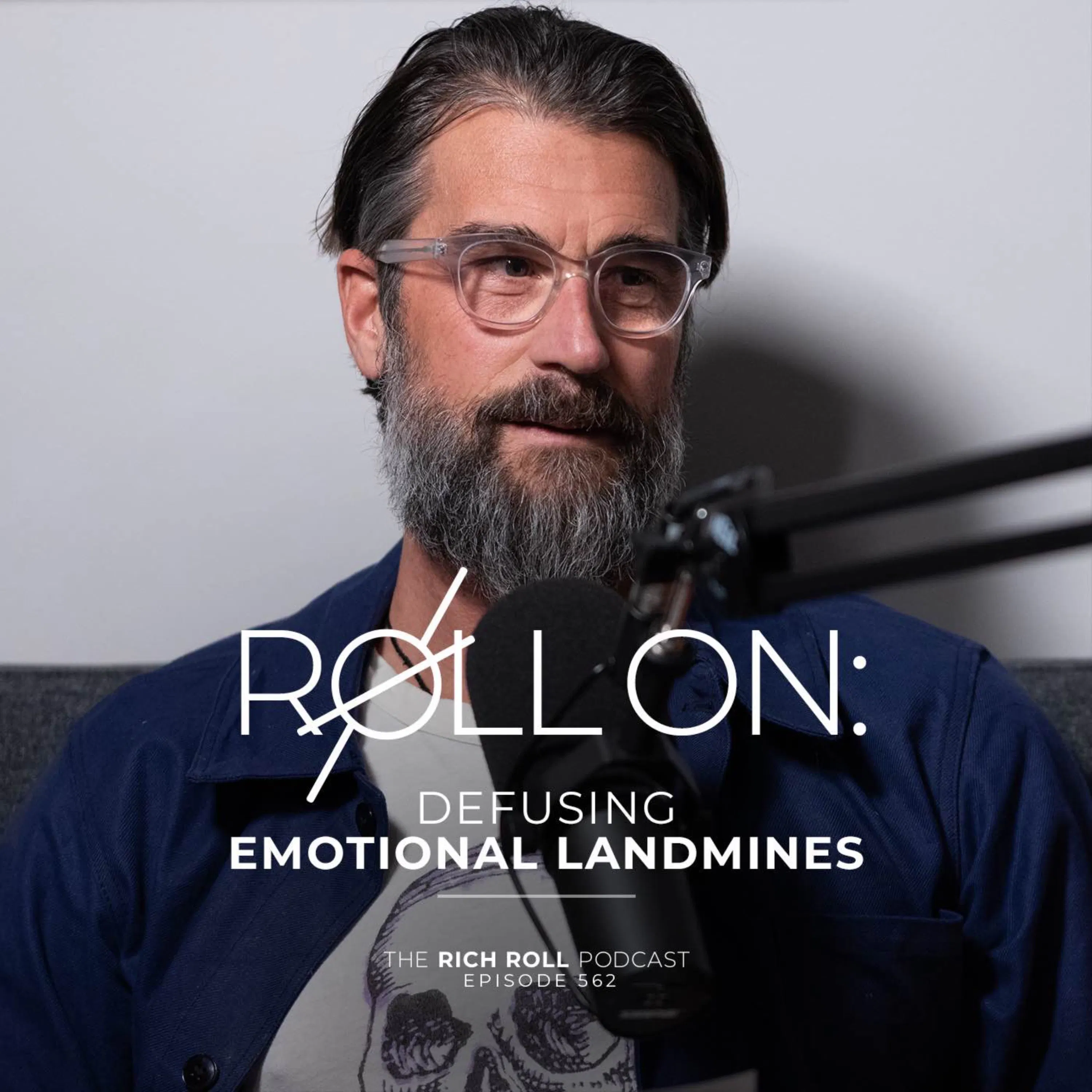 Cover art for the episode "Roll On: Defusing Emotional Landmines" from The Rich Roll Podcast