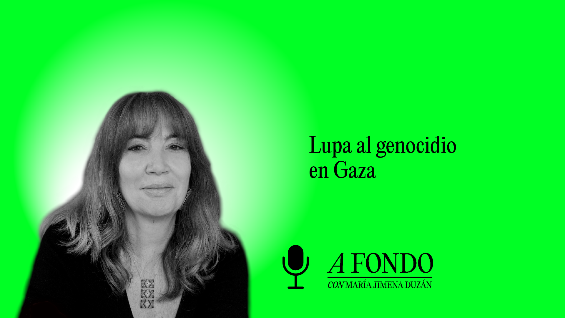 Lupa al genocidio en Gaza.