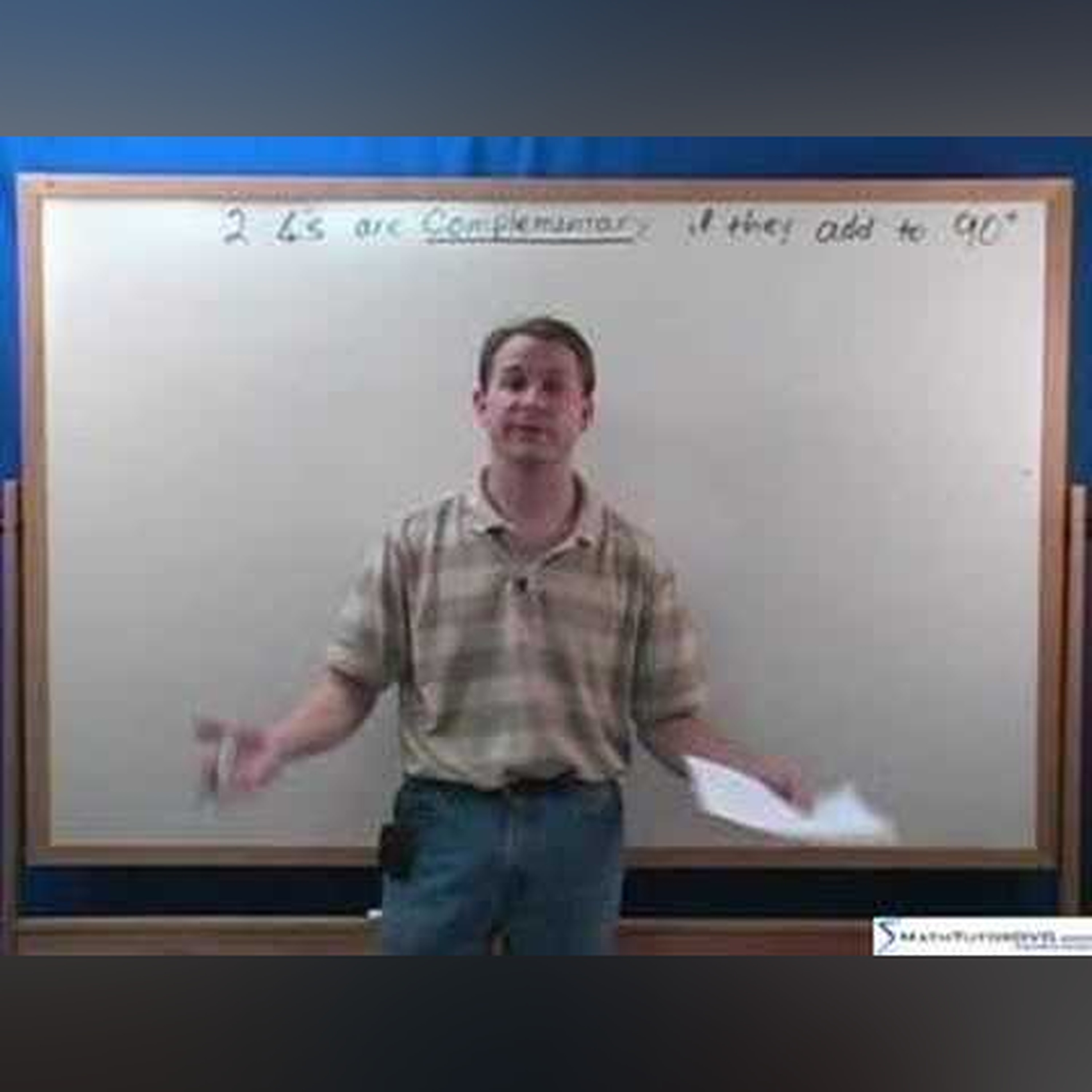 Complementary and Supplementary Angles - Geometry Tutorial