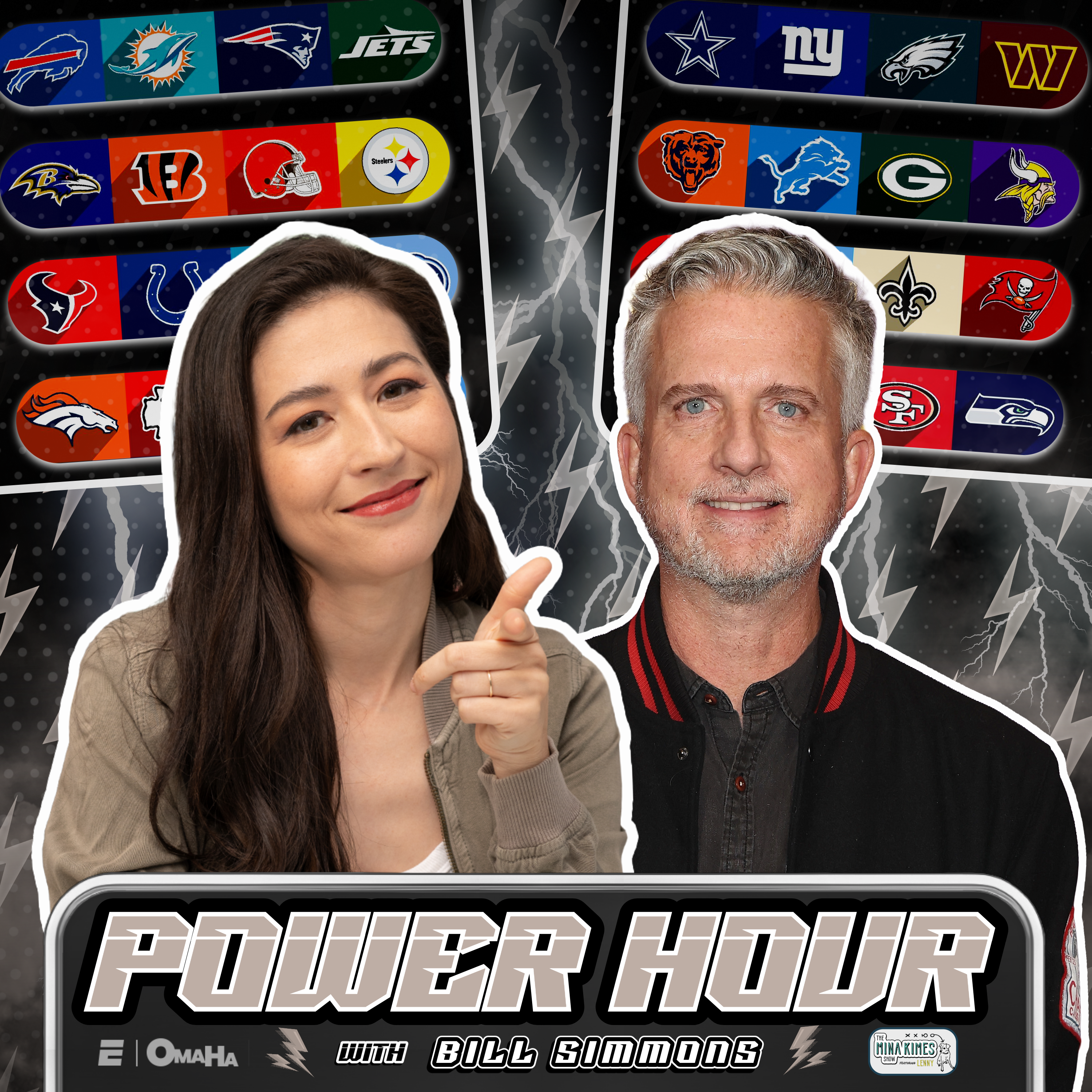 The Mina Kimes Show: Power Hour 4! Ranking All 32 Teams with Bill Simmons episode artwork