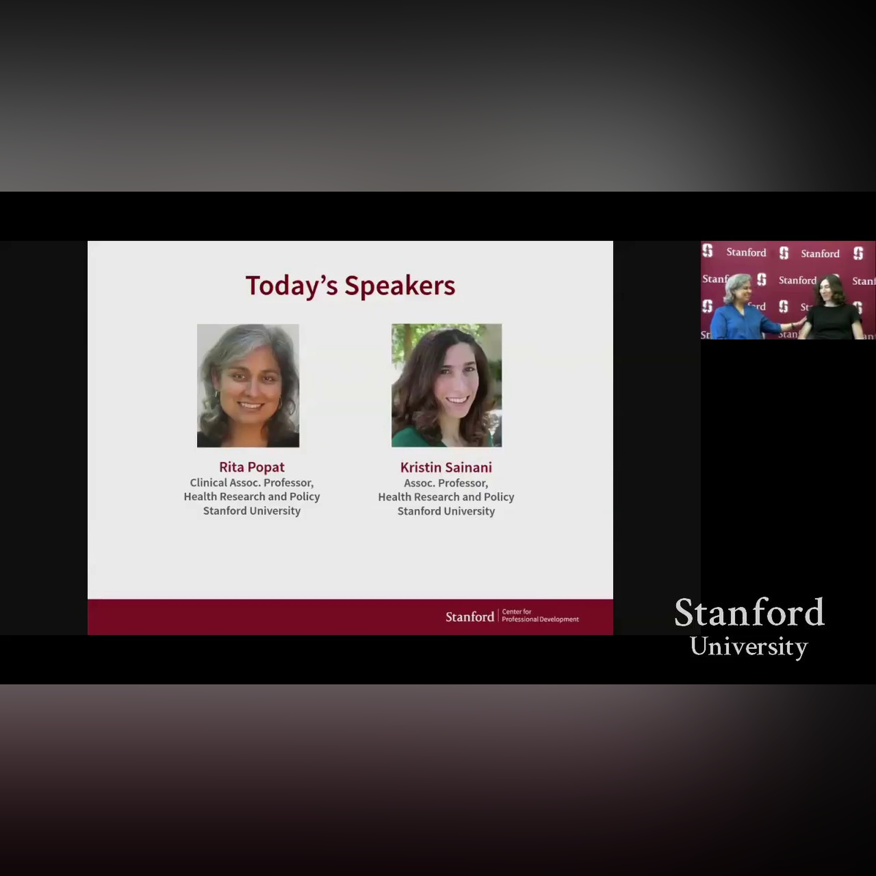 Stanford Webinar - Epidemiology and Clinical Research: Info Session, Rita Popat and Kristin Sainani episode artwork