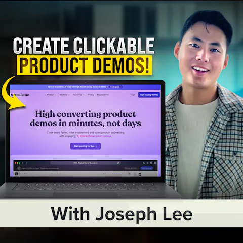 Cover art for Create Clickable Demos for Software Sales, Team Training, and More (Live Examples!) | Joseph Lee