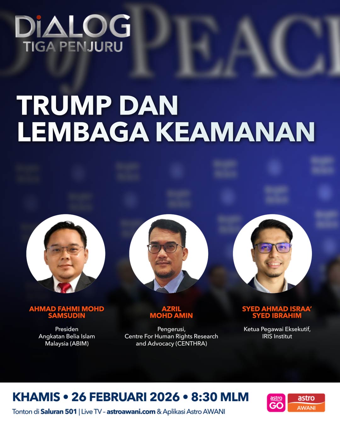 Dialog Tiga Penjuru: Trump dan lembaga keamanan