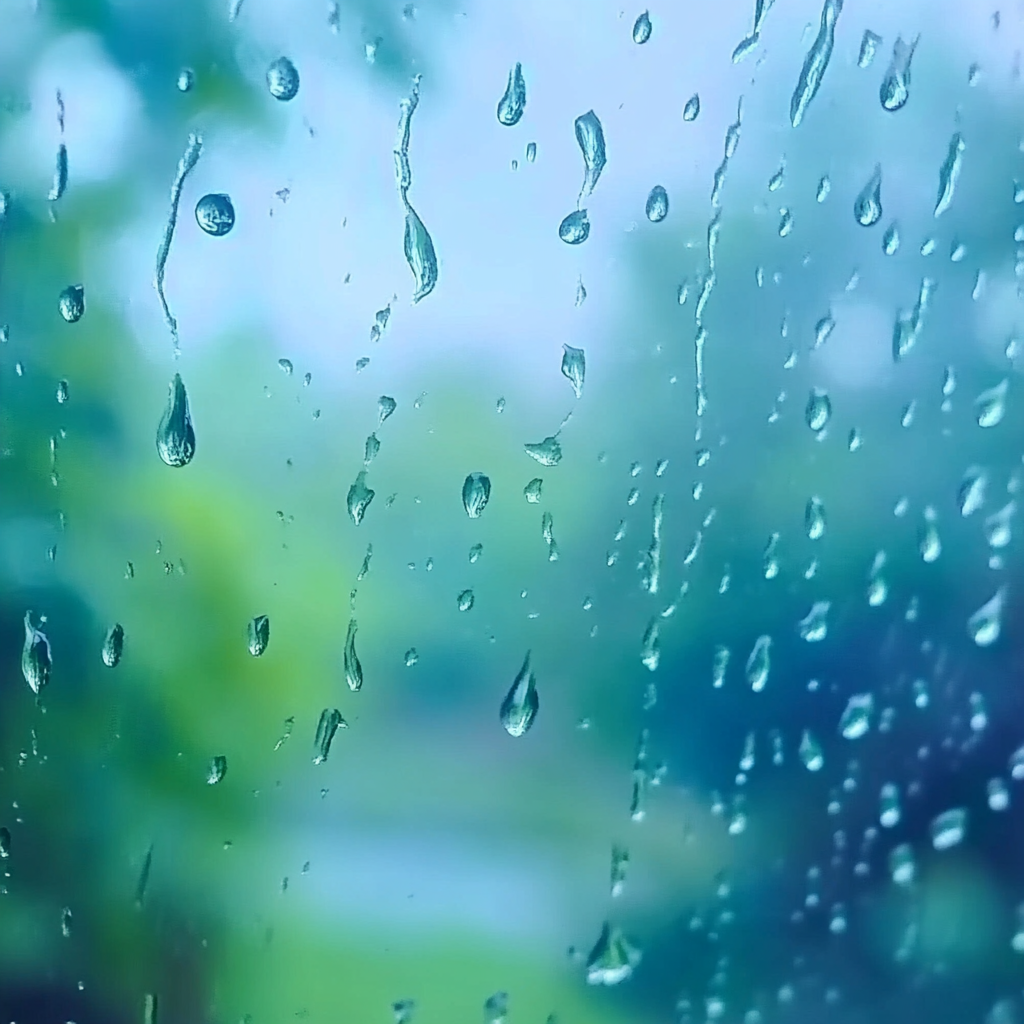 Calming Raindrops on Window – ASMR Tapping Sounds