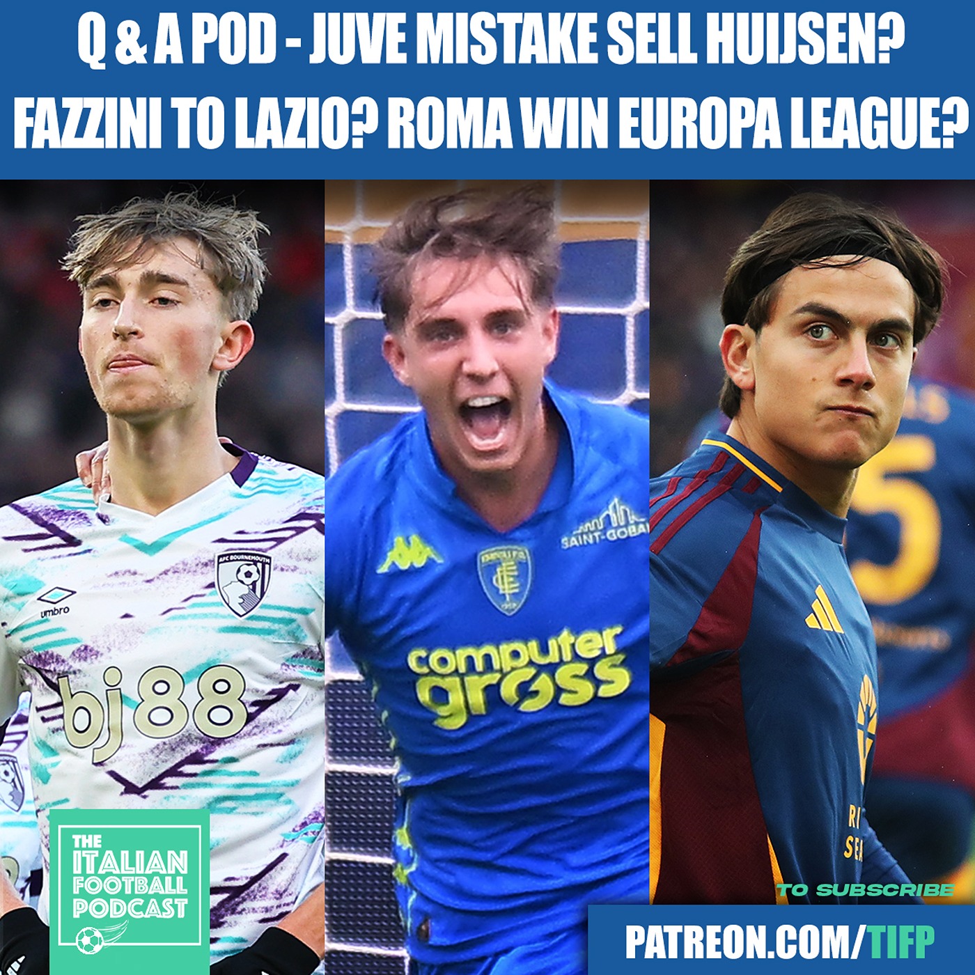 Did Juventus Make A Mistake Selling Dean Huijsen? Jacopo Fazzini To Lazio? Can Roma Win The Europa League? (Full Q & A Pod)