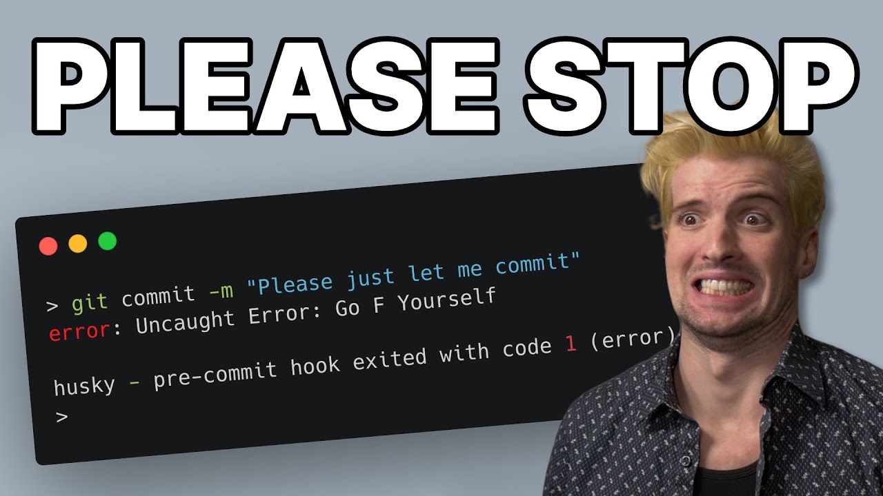 Precommit Hooks Are Always Bad | Theo - t3․gg